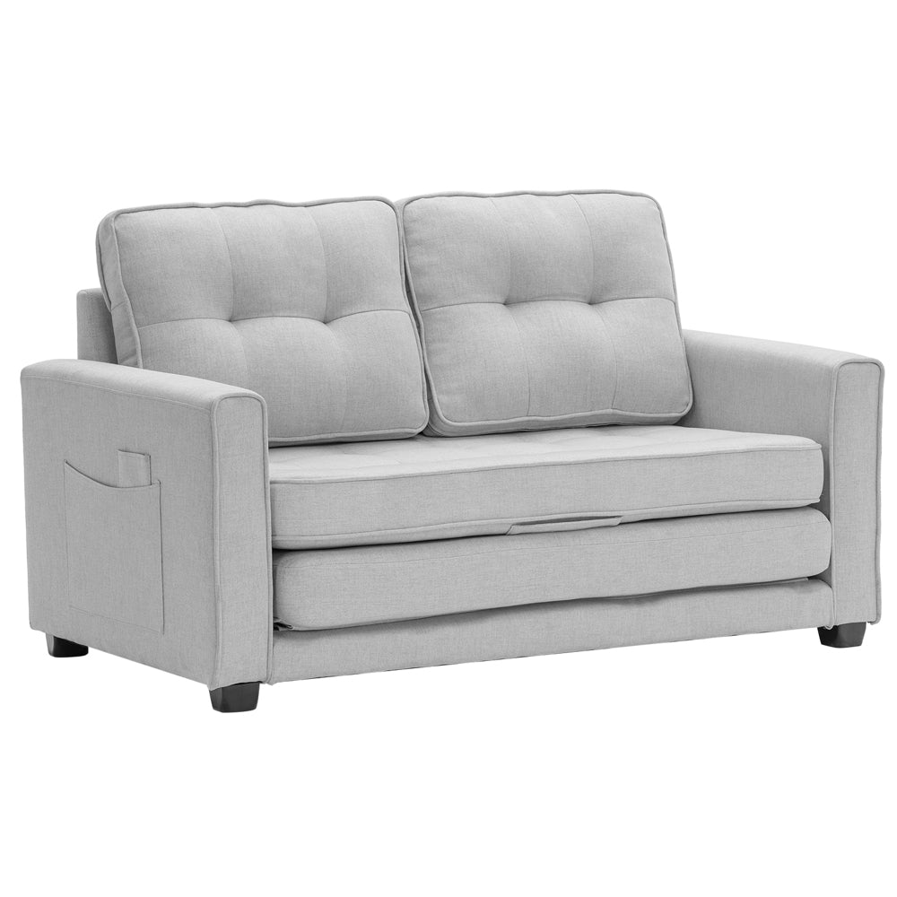 80in Loveseat Sleeper Convertible Loveseat Sofa Bed Black/Navy Blue/Dark Grey/Light Grey/Teal Blue