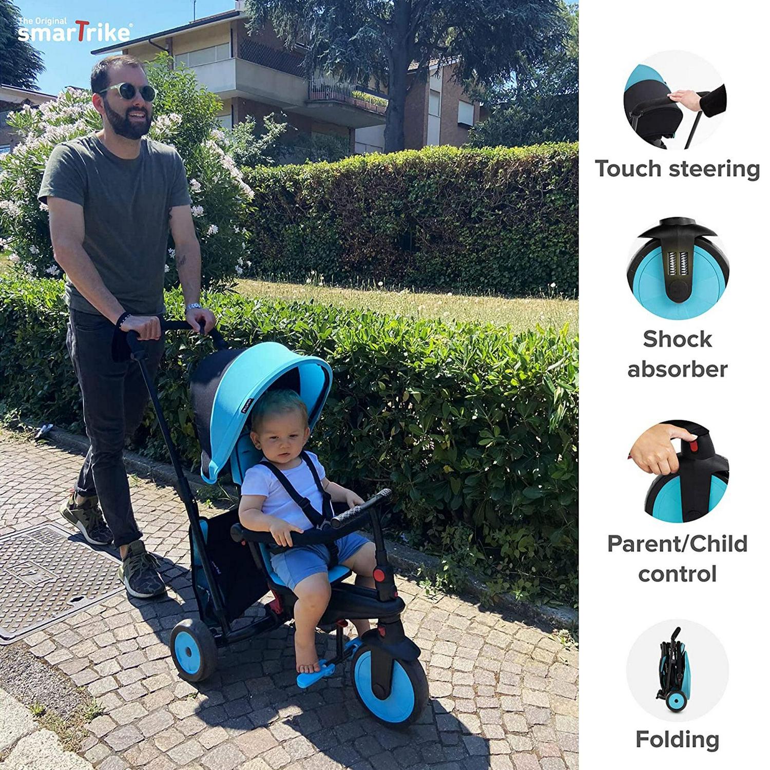 smarTrike 5 in 1 Modular Toddler Stroller Tricycle with 1 Handed Steering - Image 8