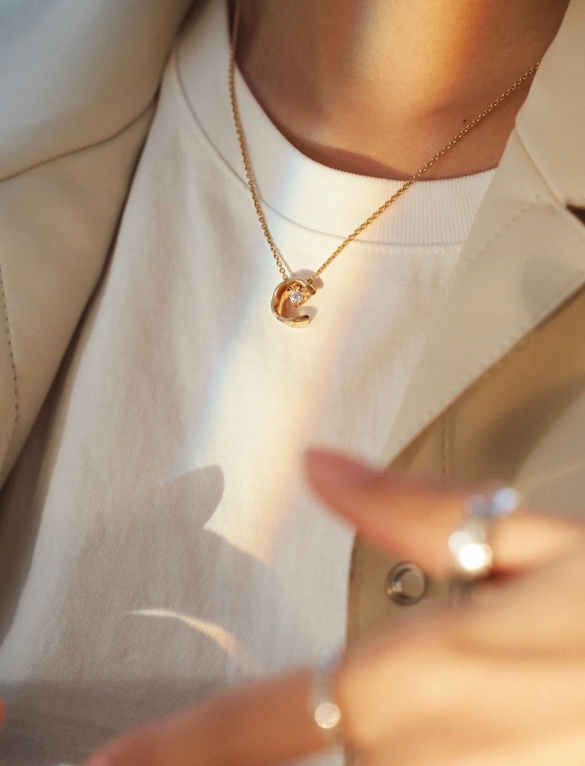 Chanel Coco Crush Moon Star Necklace Minimalistic - Original Replica Club