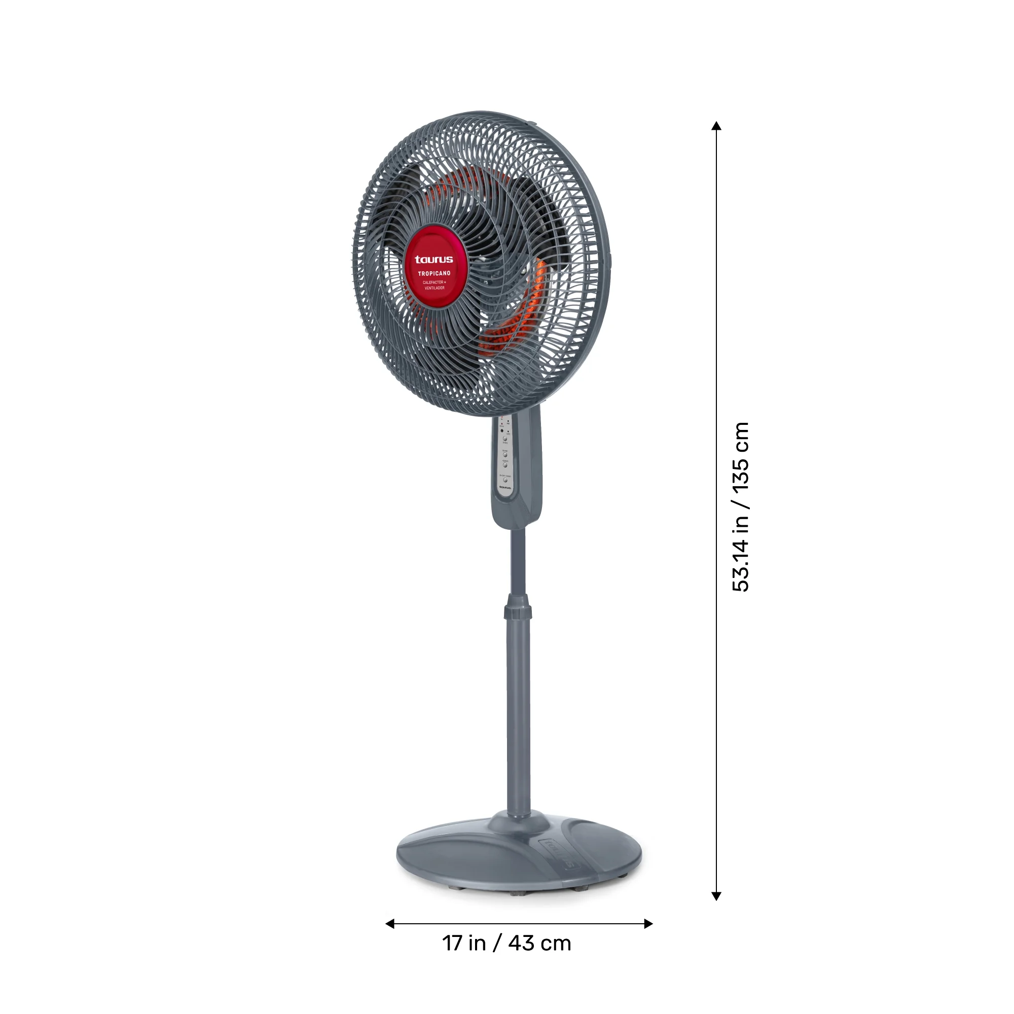 Taurus Tropicano 2-in-1 Fan & Space Heater, Quiet Oscillating Floor Fan with EcoJet Cooling and Heating for Year-Round Comfort - Image 7