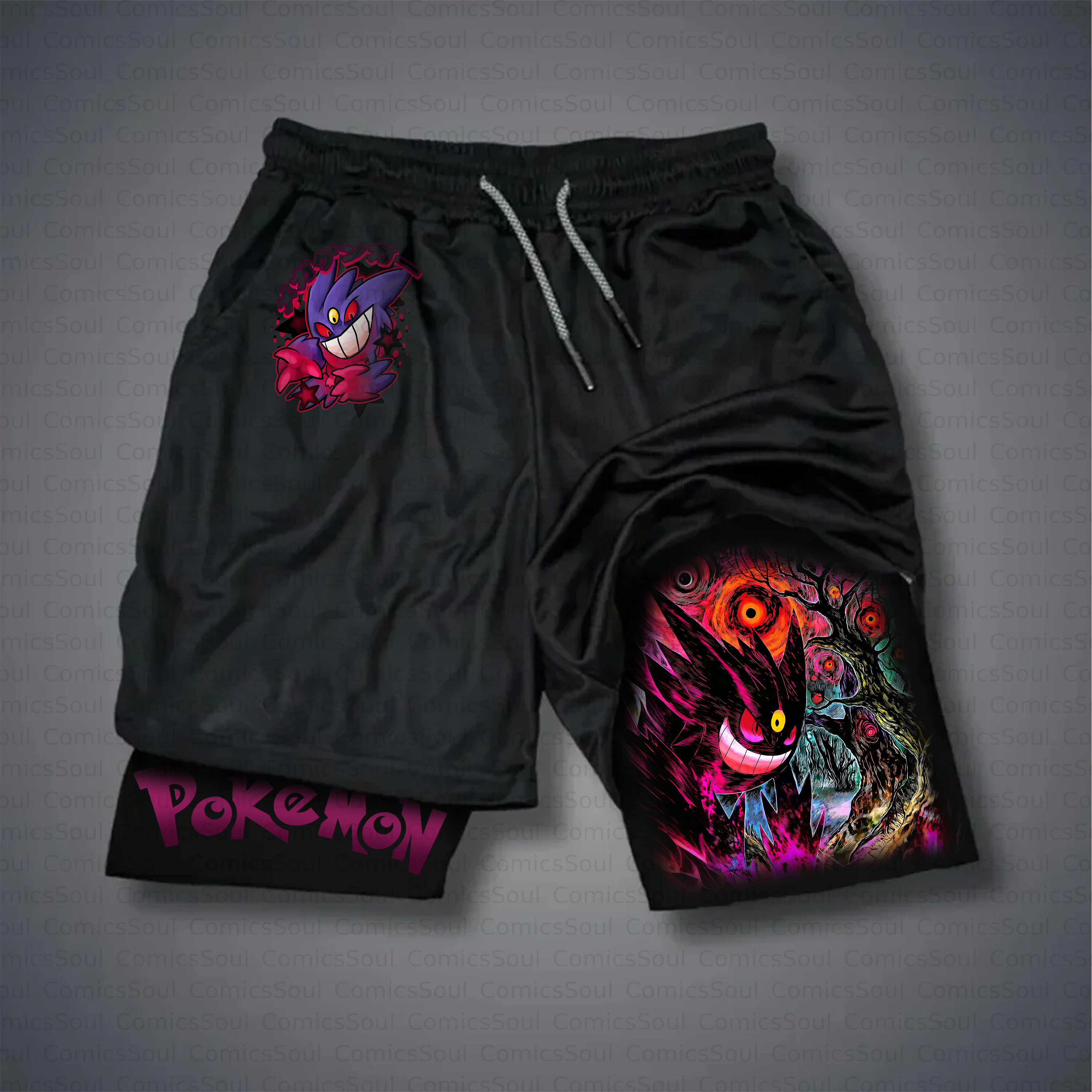 Unisex Casual Anime Style Shorts
