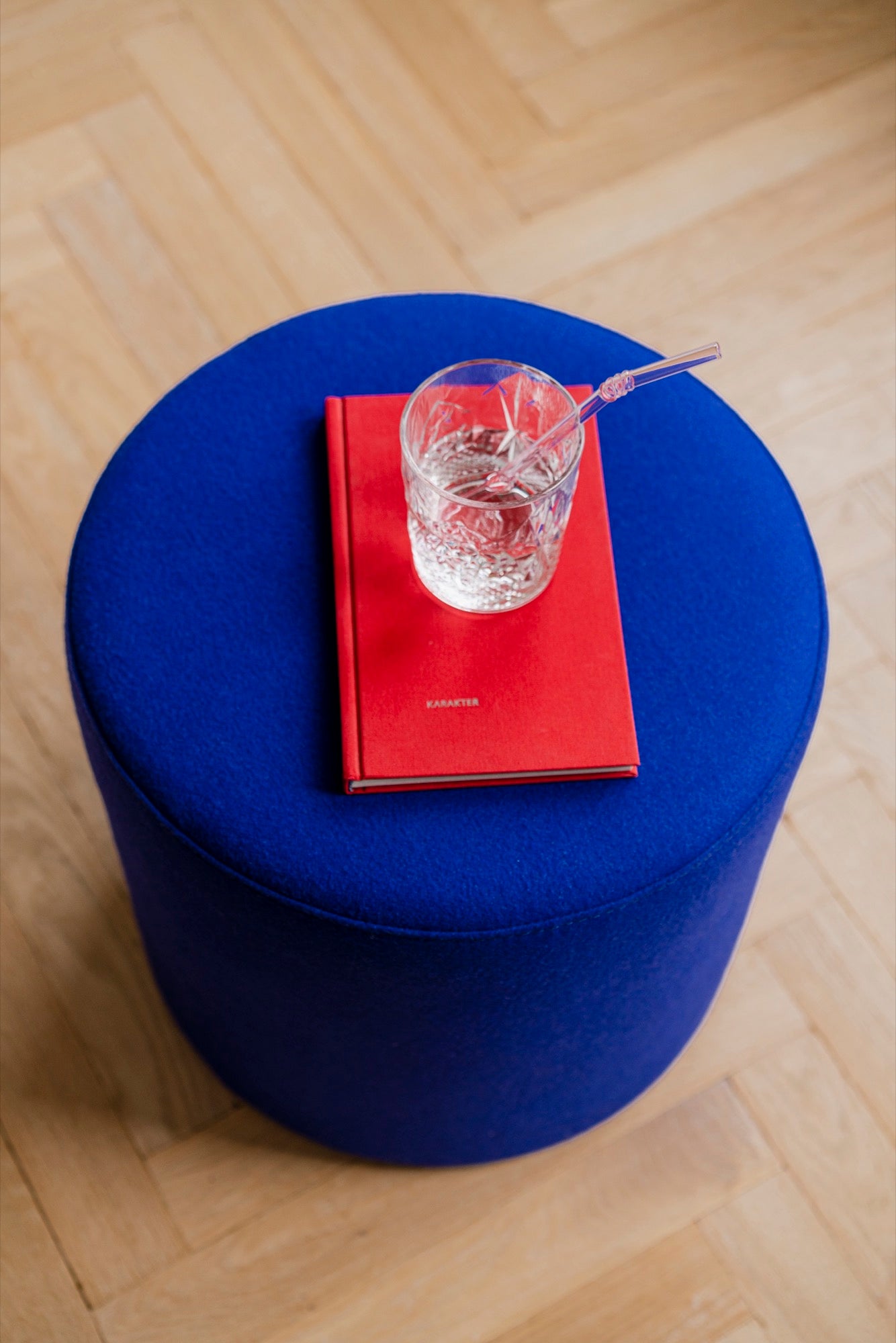 noo.ma FOLK Poef - Blueberry Pie Wool