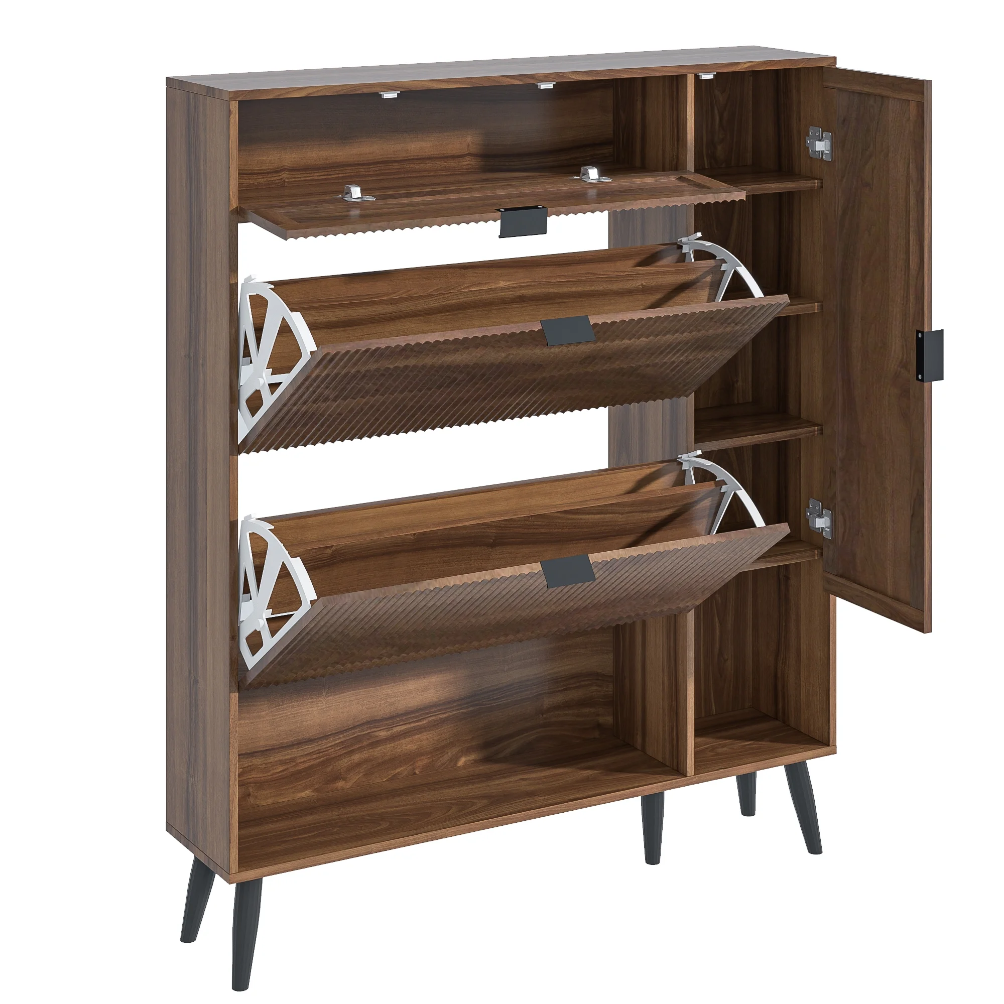 Shoe Cabinet with Drawers, slim storage cabinets, entryway shoe storage cabinets - Image 10