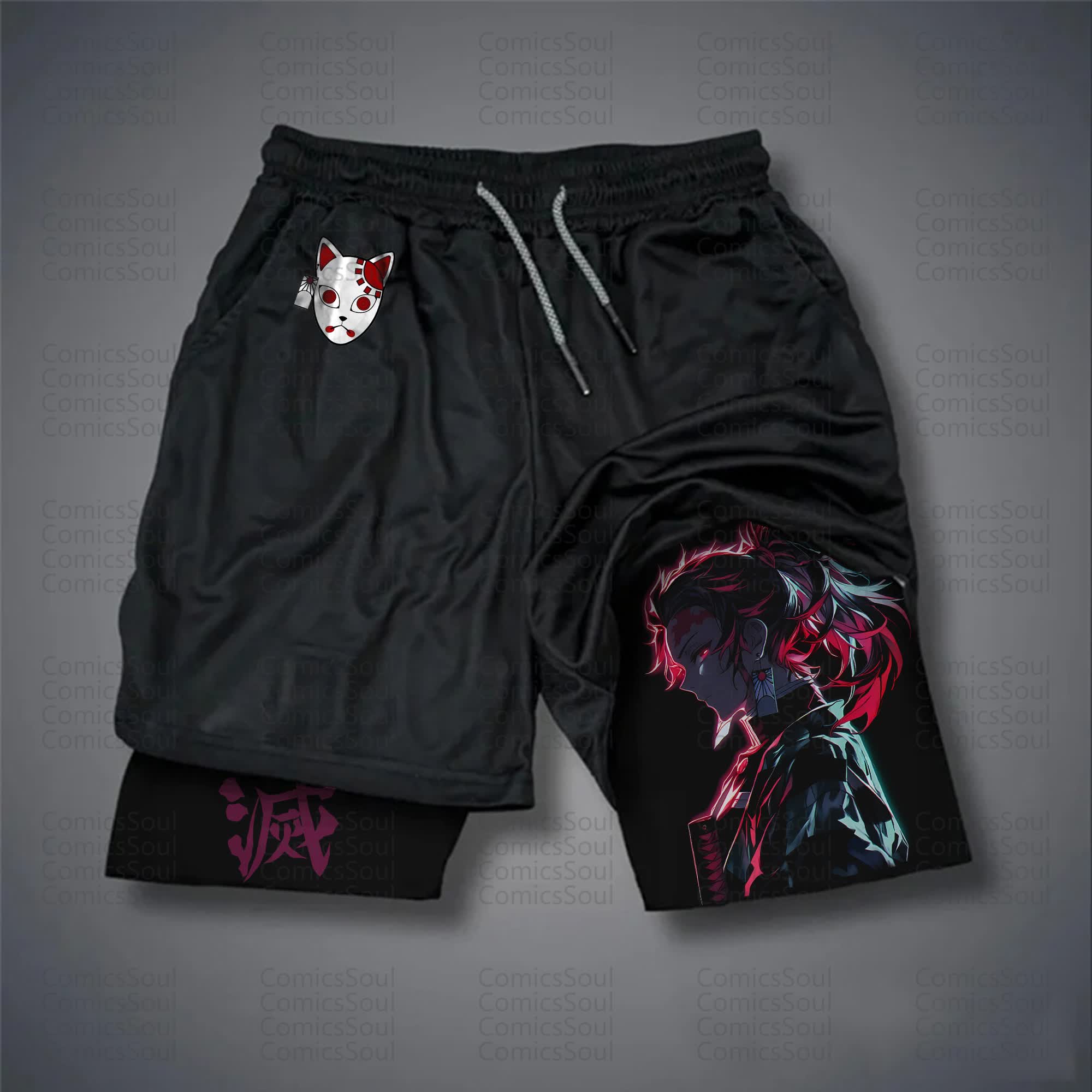Unisex Casual Anime Streetwear Shorts 丨Comicssoul