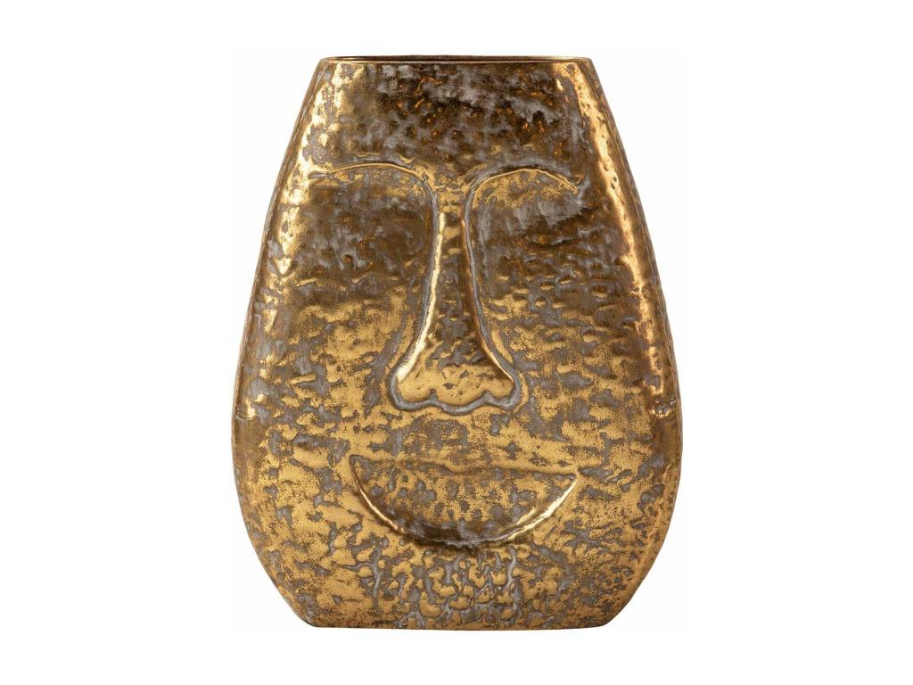 Florero Metal Dorado 29x12x35 Cm