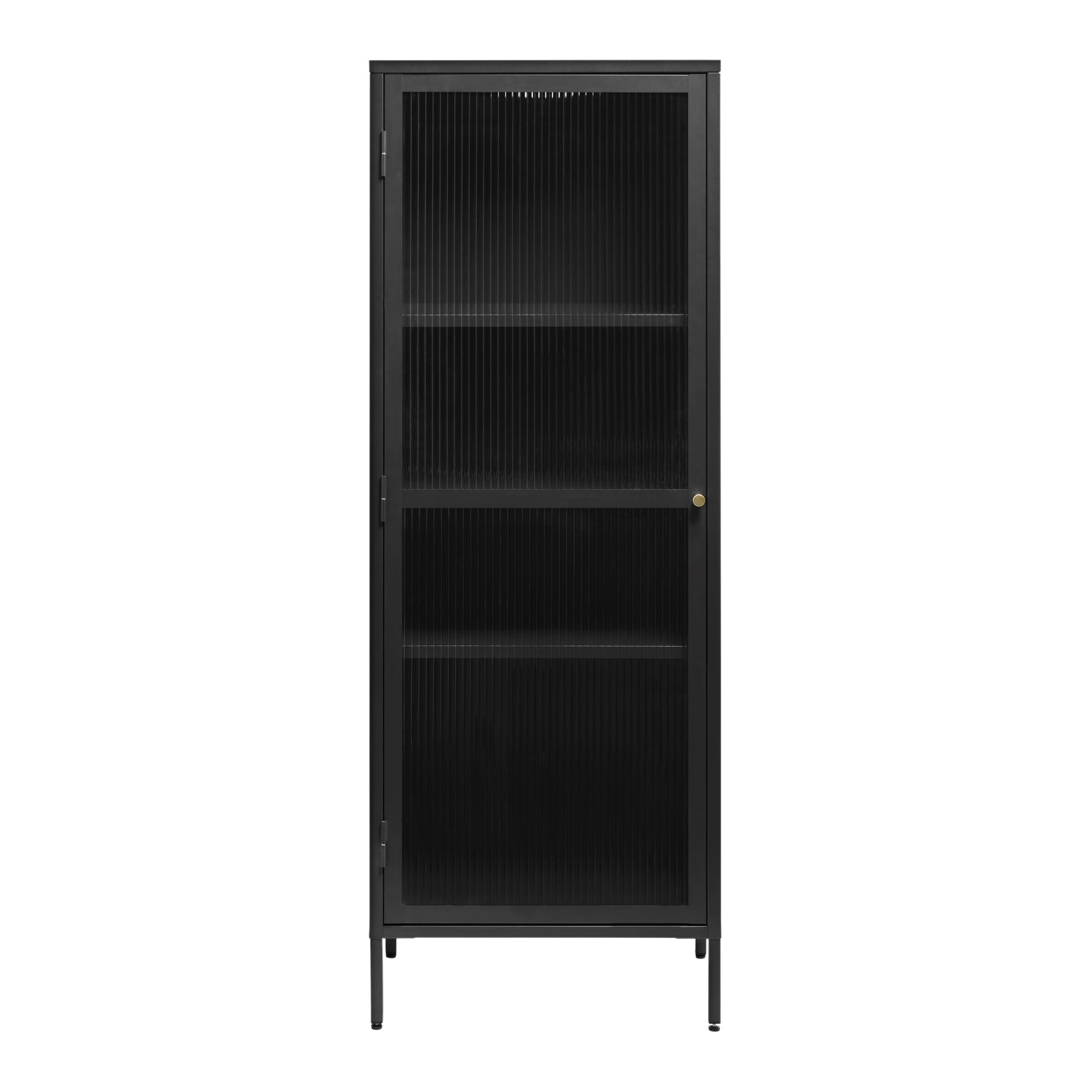Blokker Opal Vitrinekast - H 160 cm - Zwart
