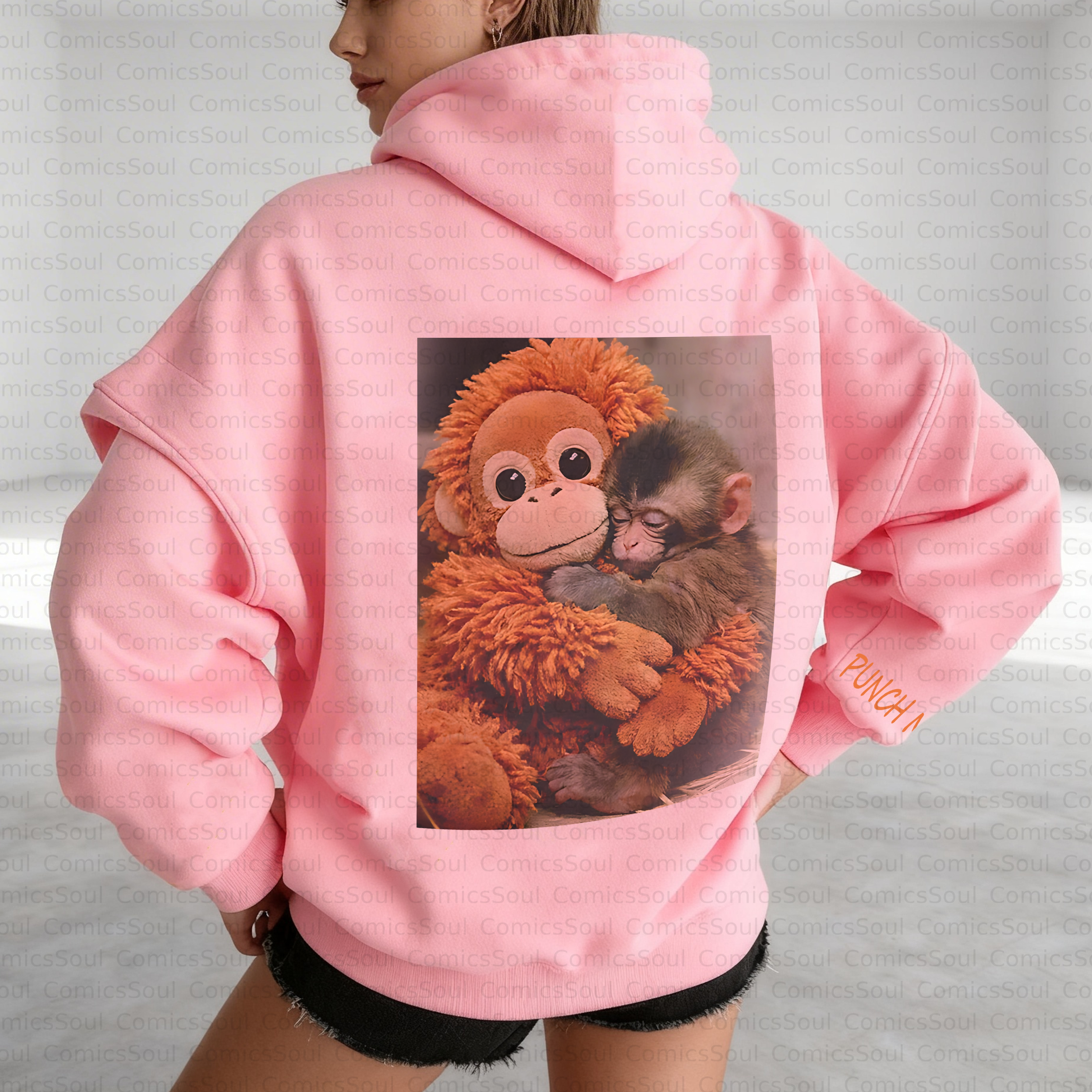 Unisex Anime Inspired Vintage Plush Hoodie