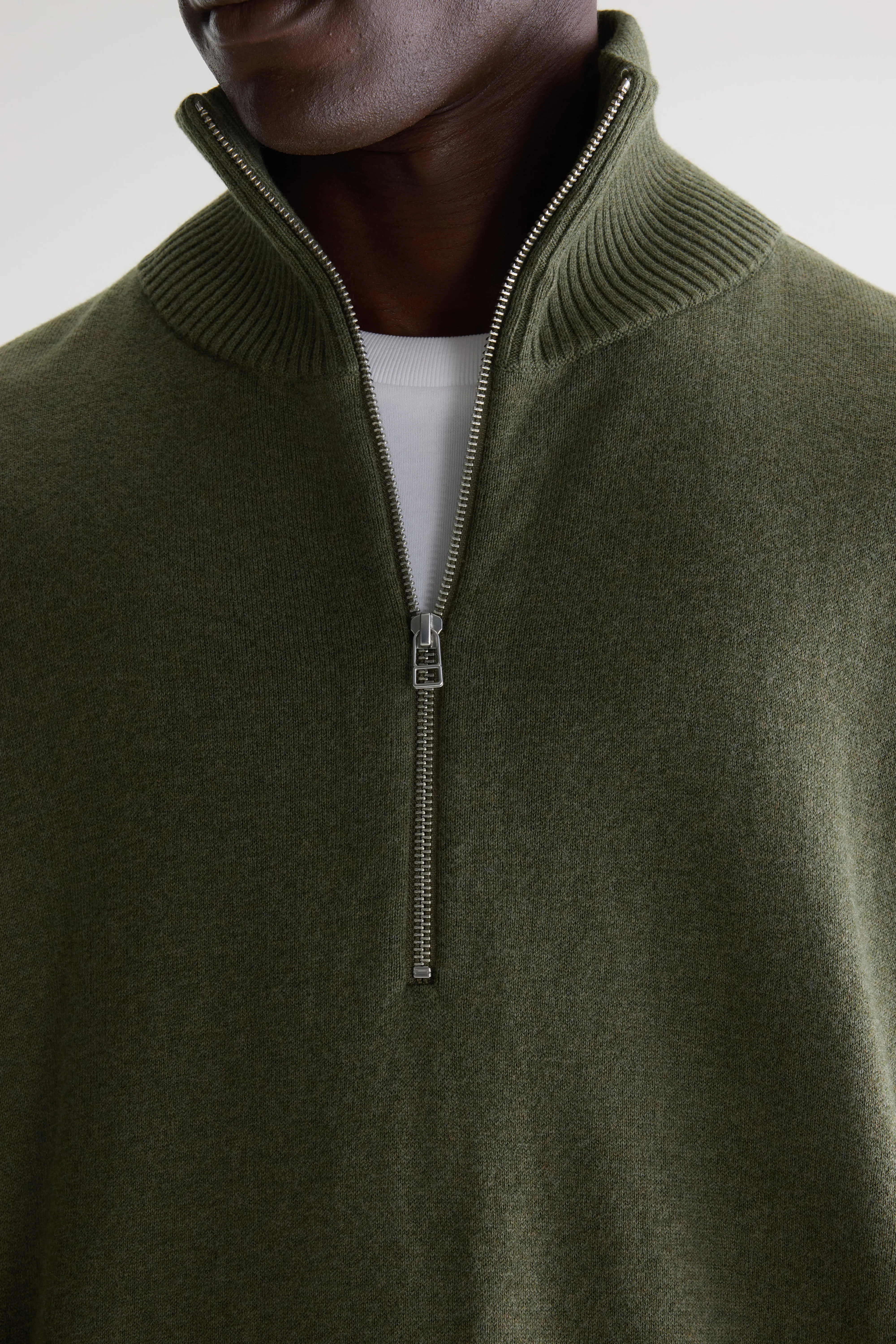 Bellerose Geoze zipped high neck sweater (261 / M / JEEP)
