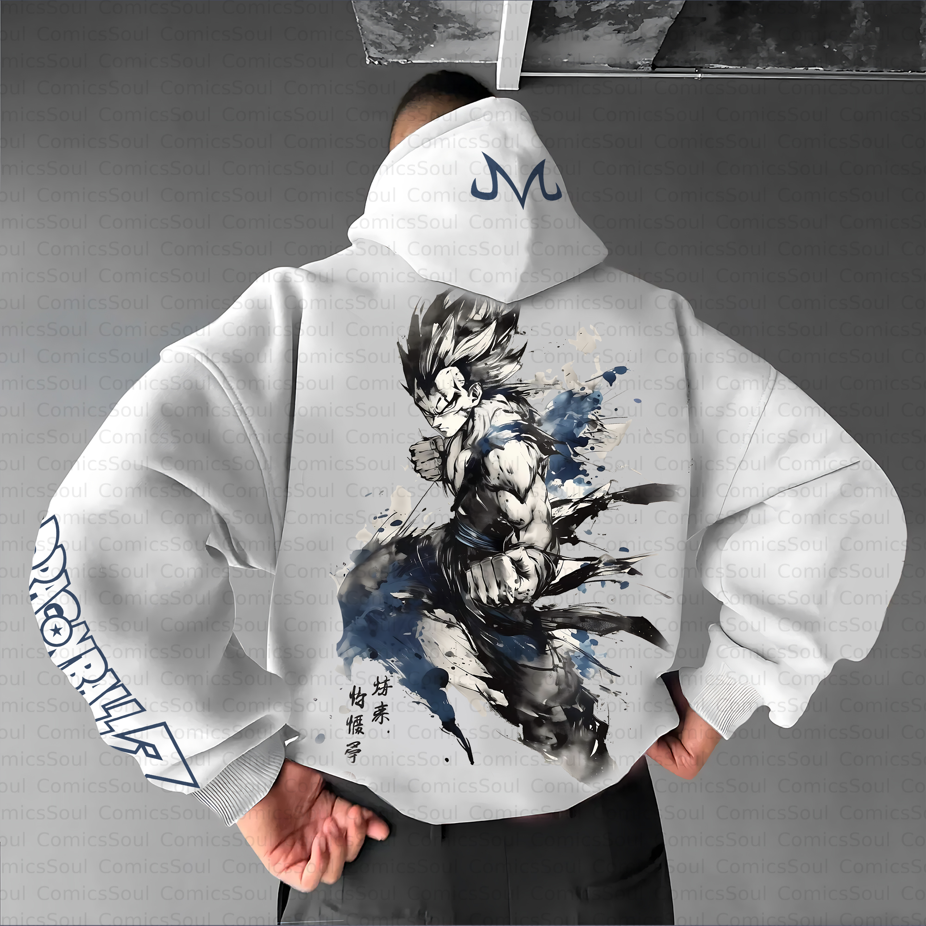 Unisex Anime Inspired Vintage Plush Hoodie TeeThreads Sustain the Scene with Custom Apparel