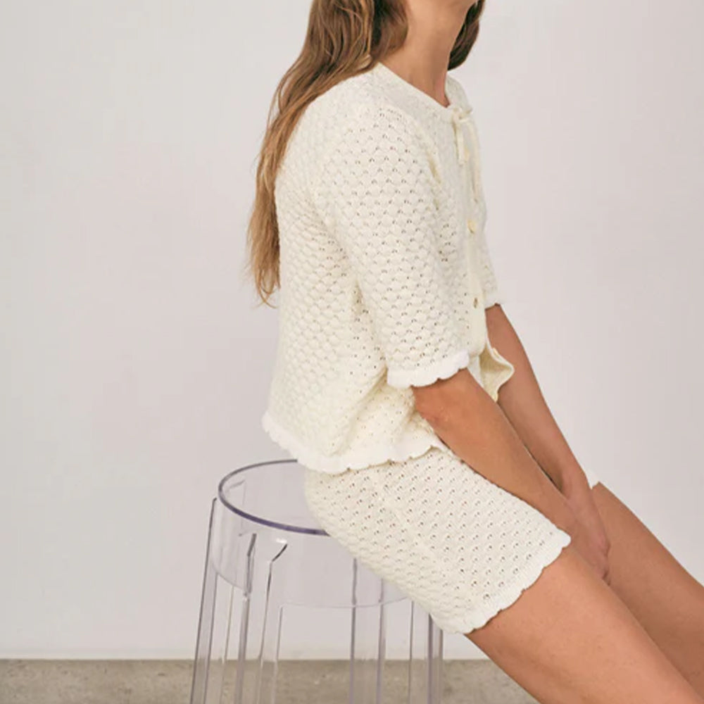 Carlota Cahis - Short Cute - Ecru