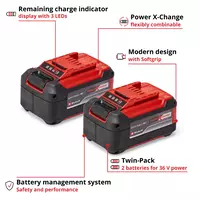 Battery 2x 18V 5,2Ah PXC-Twinpack