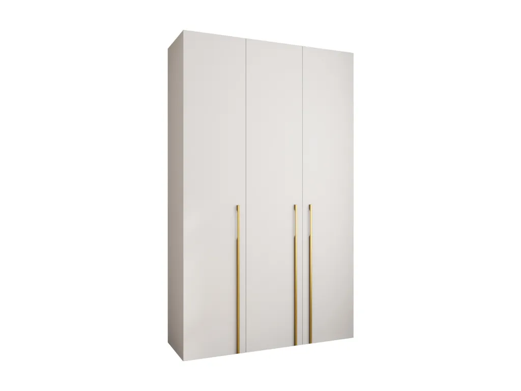 Armario Sancaldeco 3 con puertas batientes 245.5/150/40 3 puertas (blanco/oro) GSNJ54405