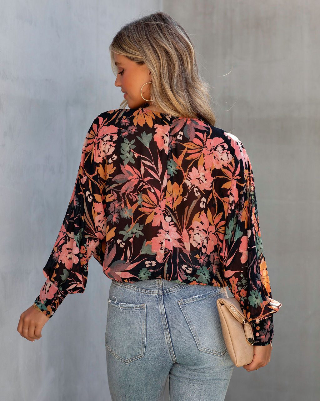 Good Intentions Floral Drape Top - SALE - Se7enfashion