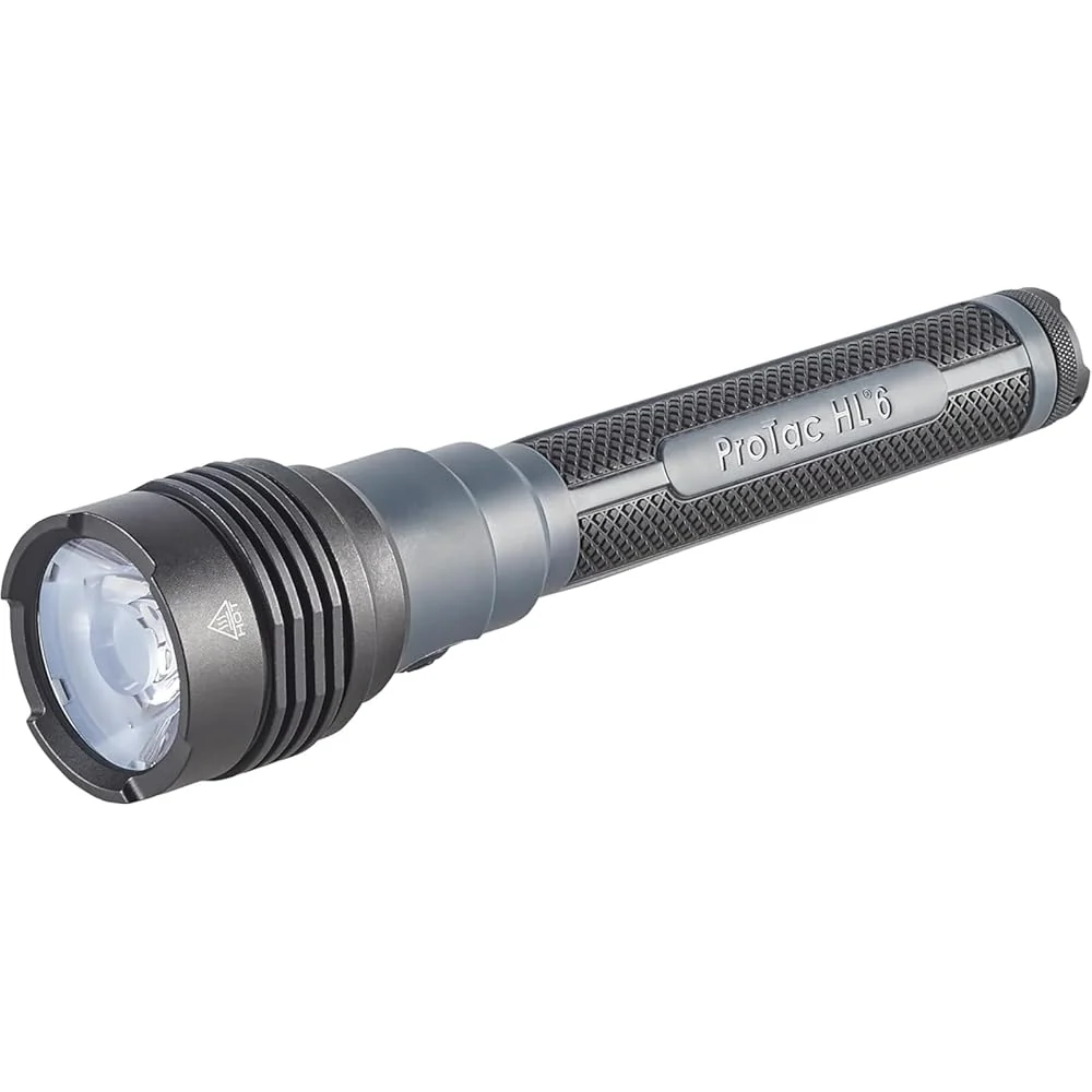 Streamlight ProTac HL 6 5,300-Lumen 80,000-Candela Rechargeable Flashlight With Y USB-C Cord And Wrist Lanyard - 88132
