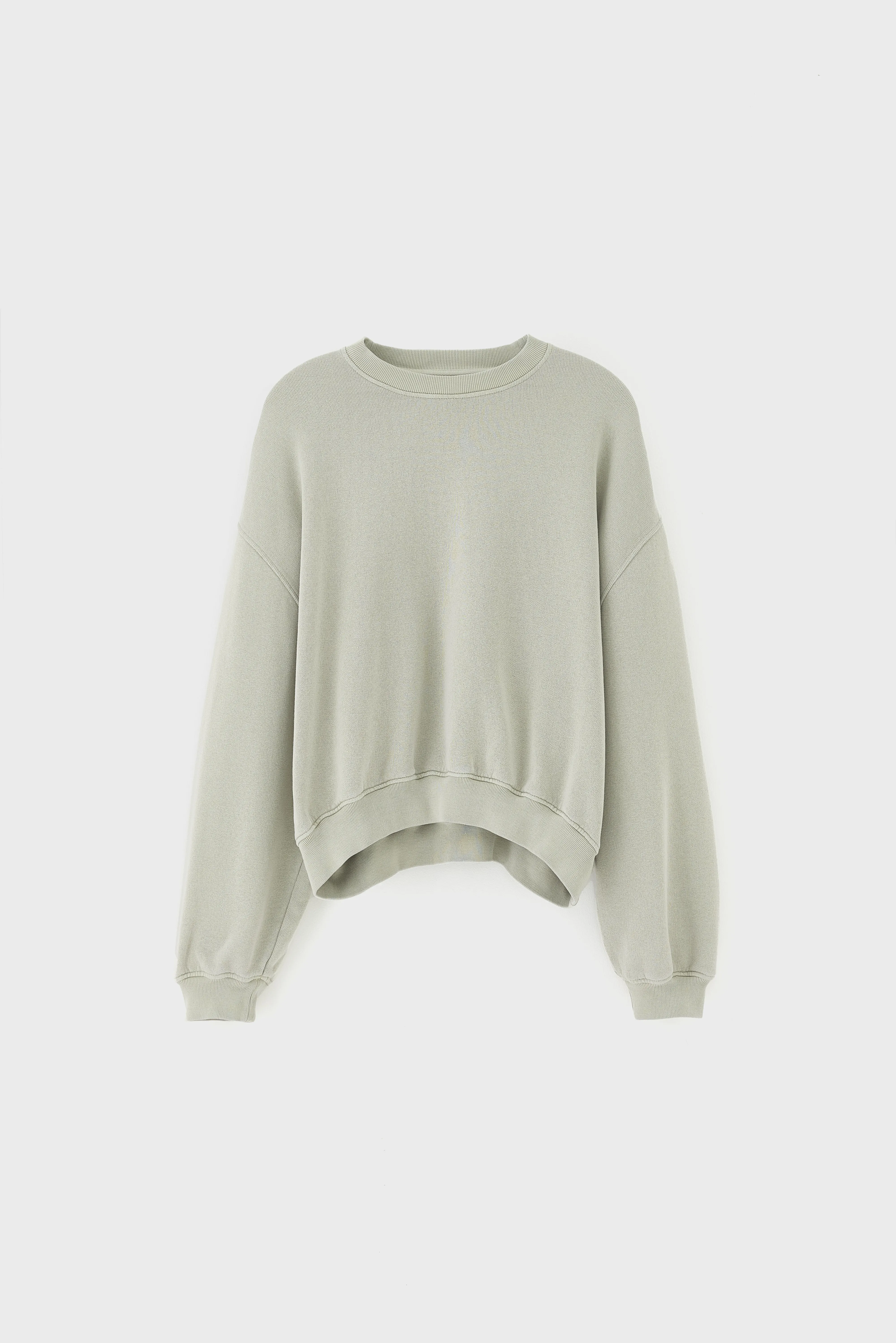 Bellerose Fancy cropped crewneck sweatshirt (261 / W / JADEITE)