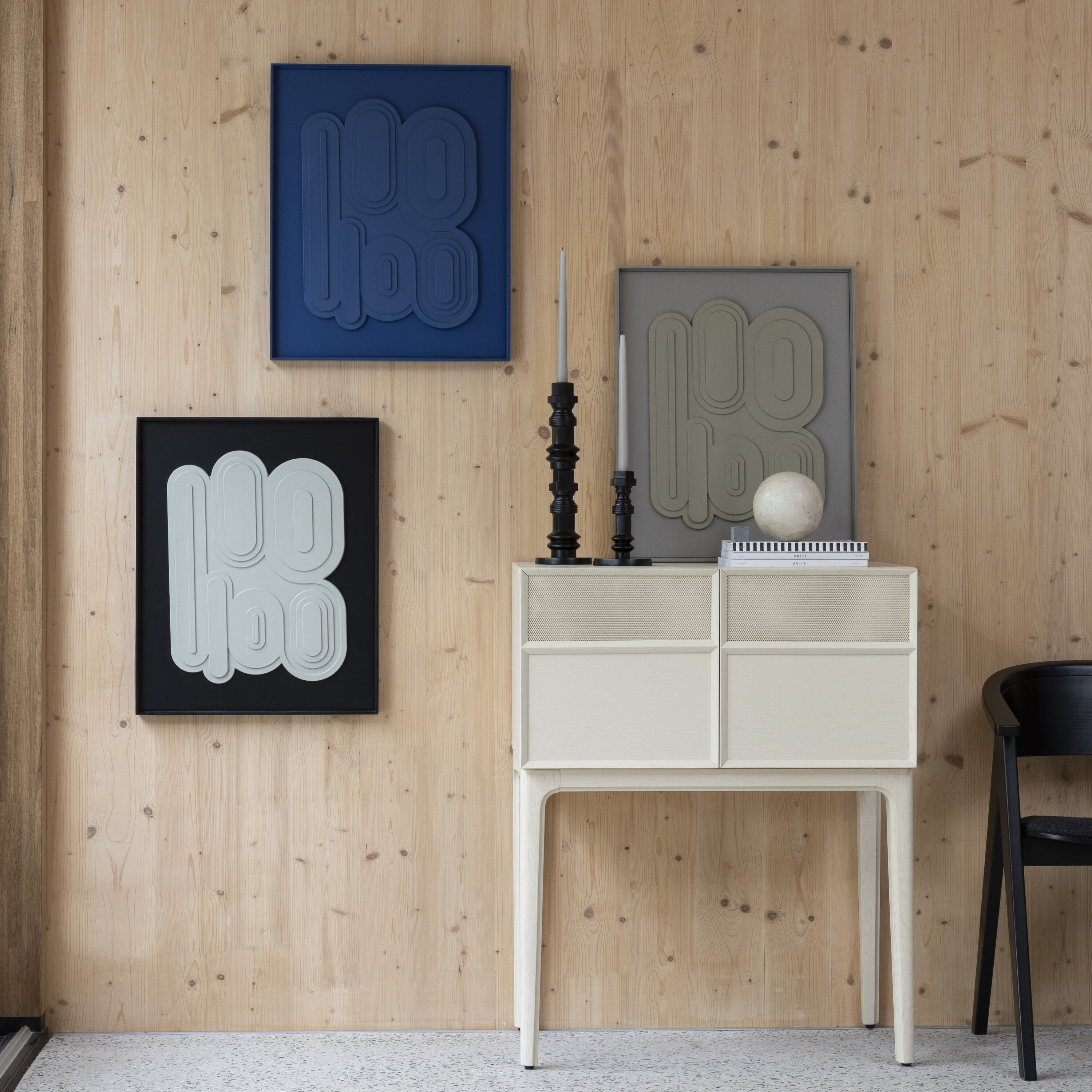 Zuiver August Wanddecoratie - Navy Blue