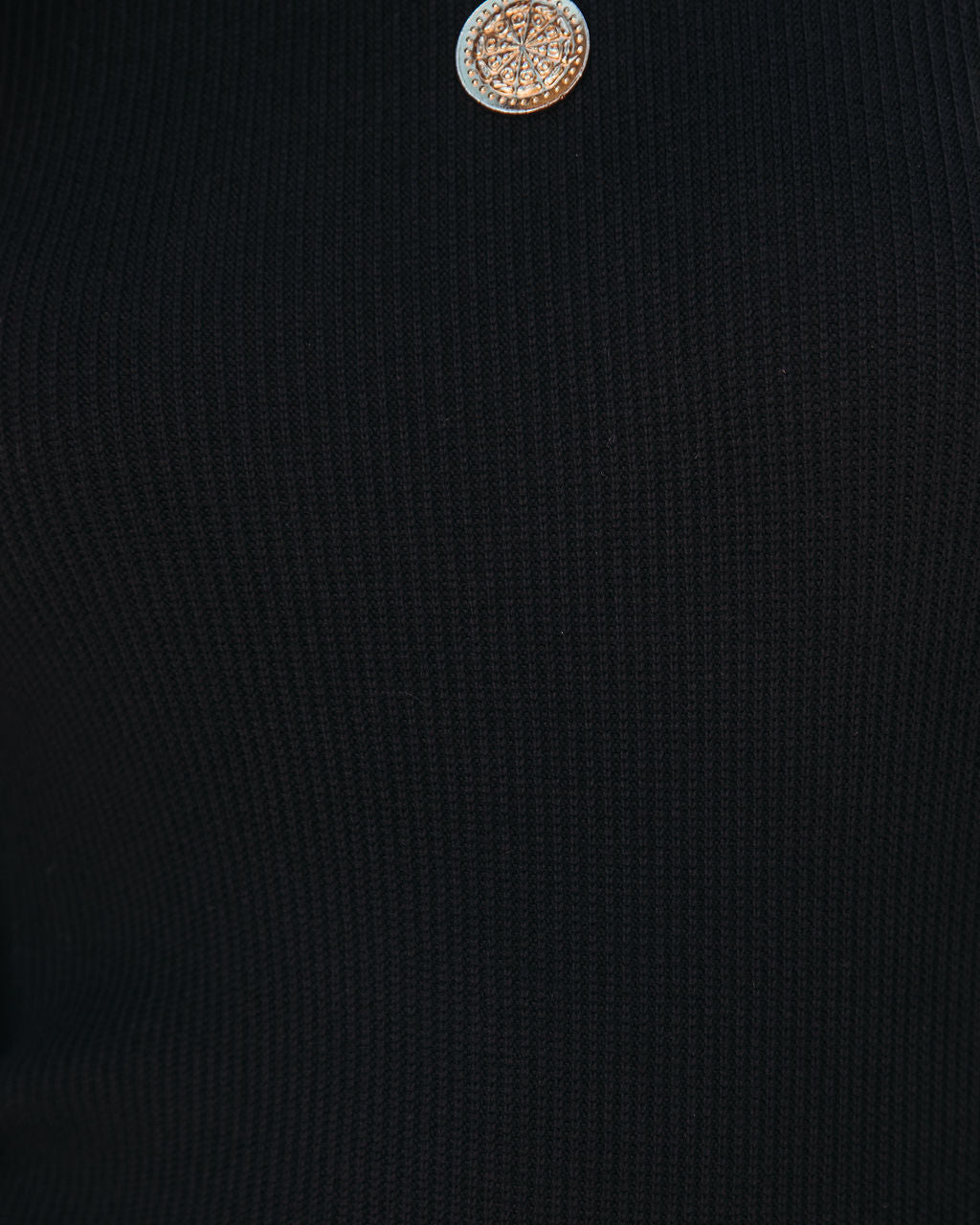 Poetry In The Air Puff Sleeve Knit Sweater - Black - Se7enfashion