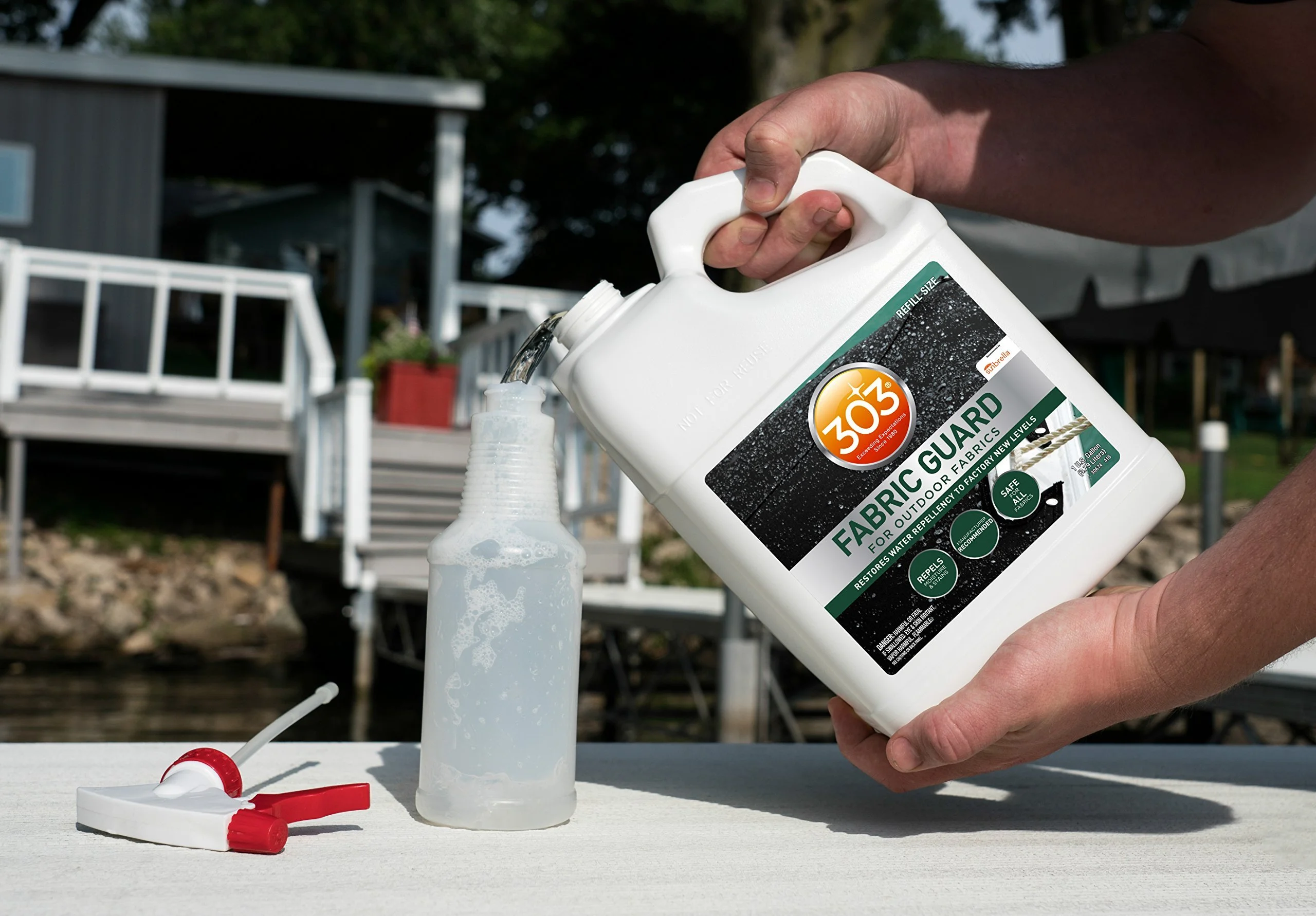 303 (30674) Fabric Guard, Upholstery Protector, Water and Stain Repellent, 128 fl. oz. - Image 4