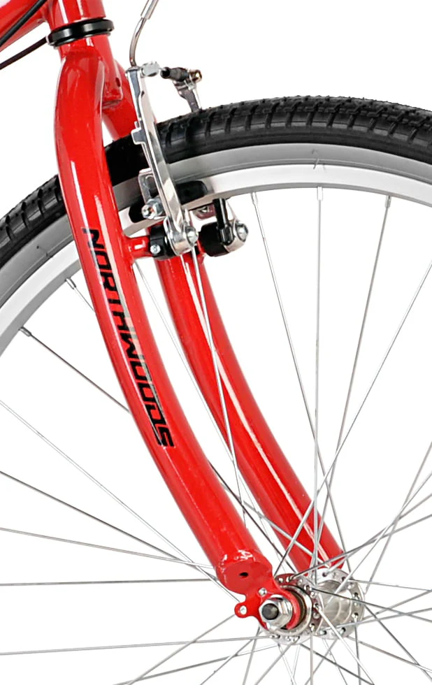 26" Northwoods 21-Speed Dual Drive Tandem Adult's Bike, Red/Black - Image 5