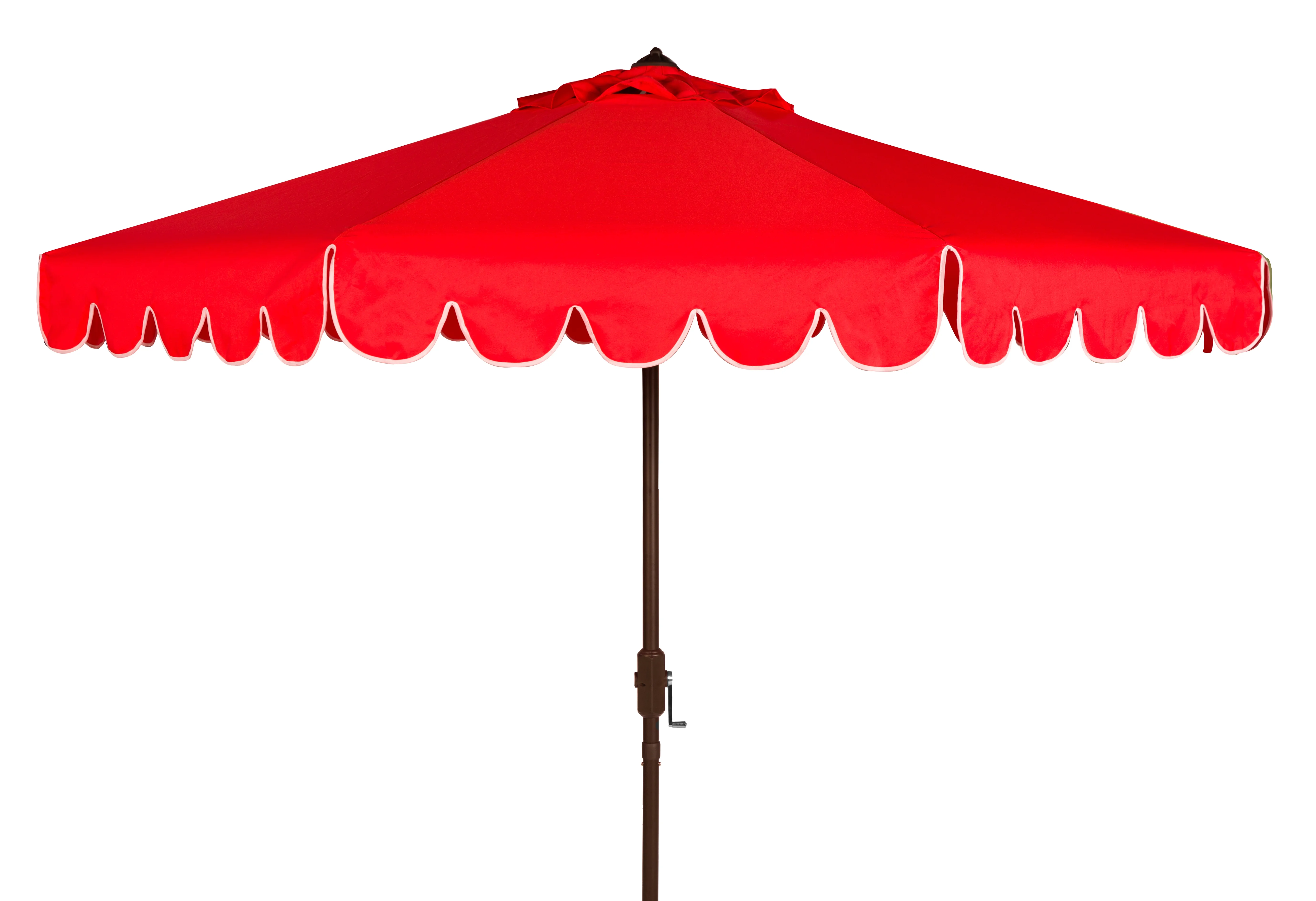 Safavieh Venice 9' Market Crank Tilt Patio Umbrella, Navy/White - Image 15