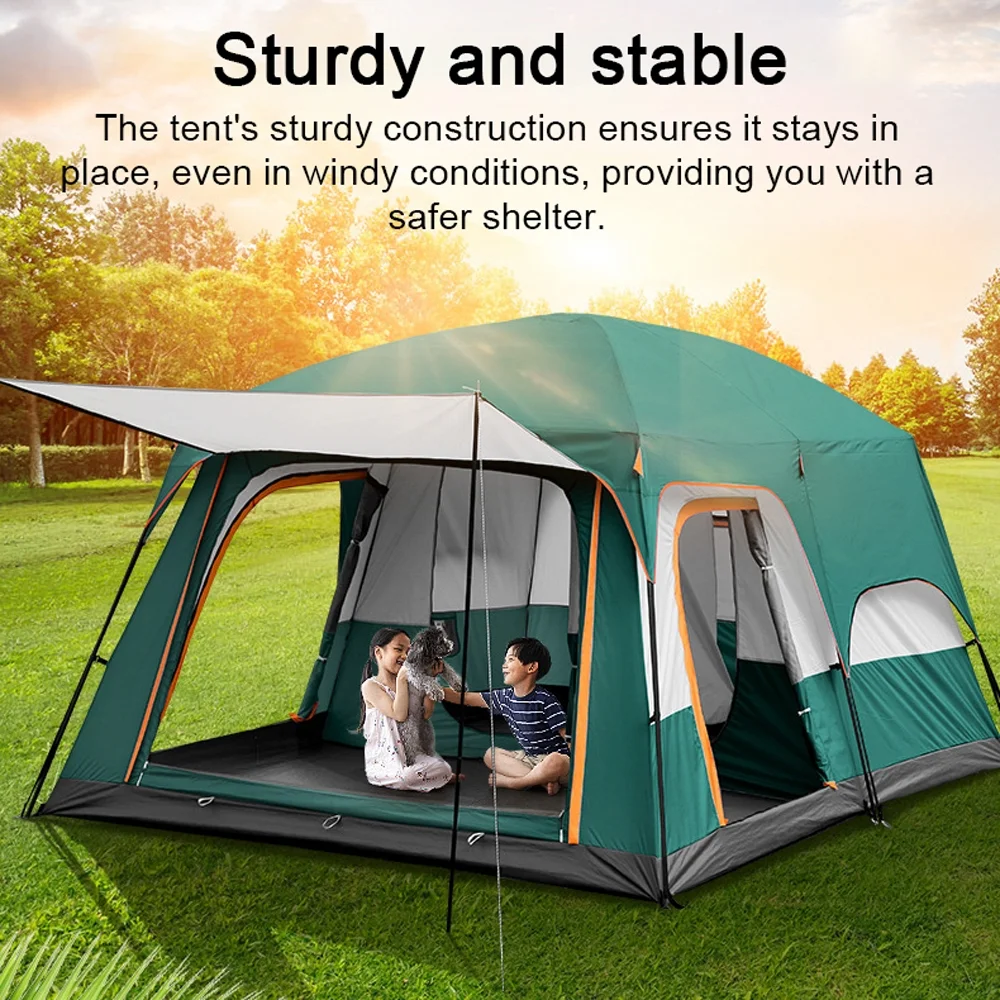 Eccomum 12-Person Family Cabin Tent with Divided Curtains - Image 10