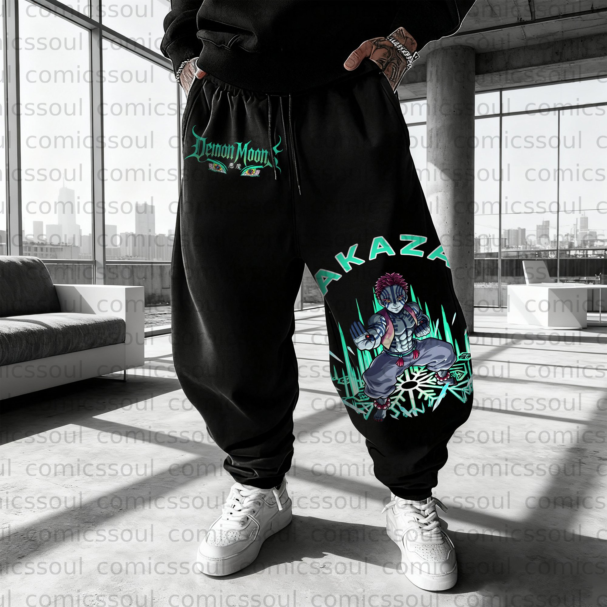 Unisex Anime Inspired Vintage Pants
