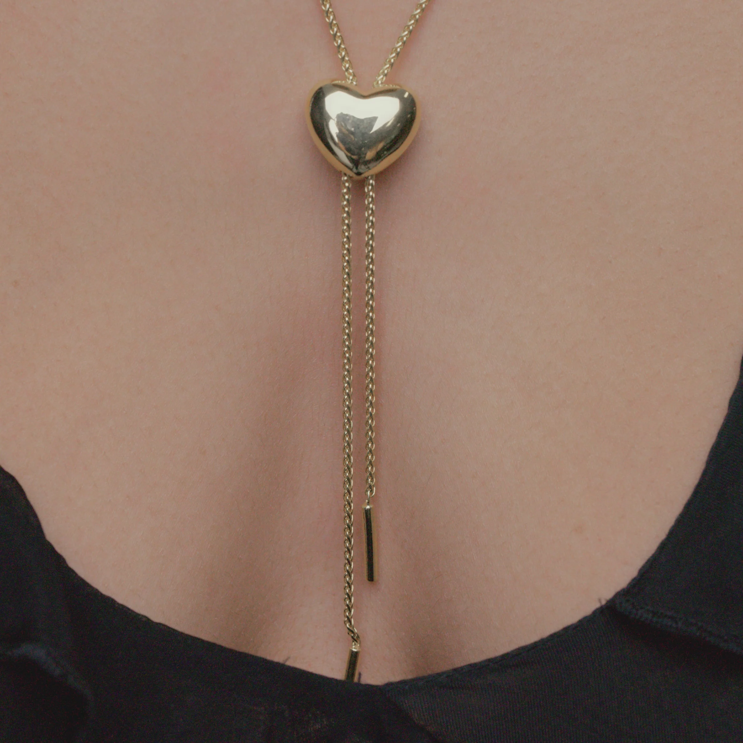 Puffy Heart Bolo Tie
