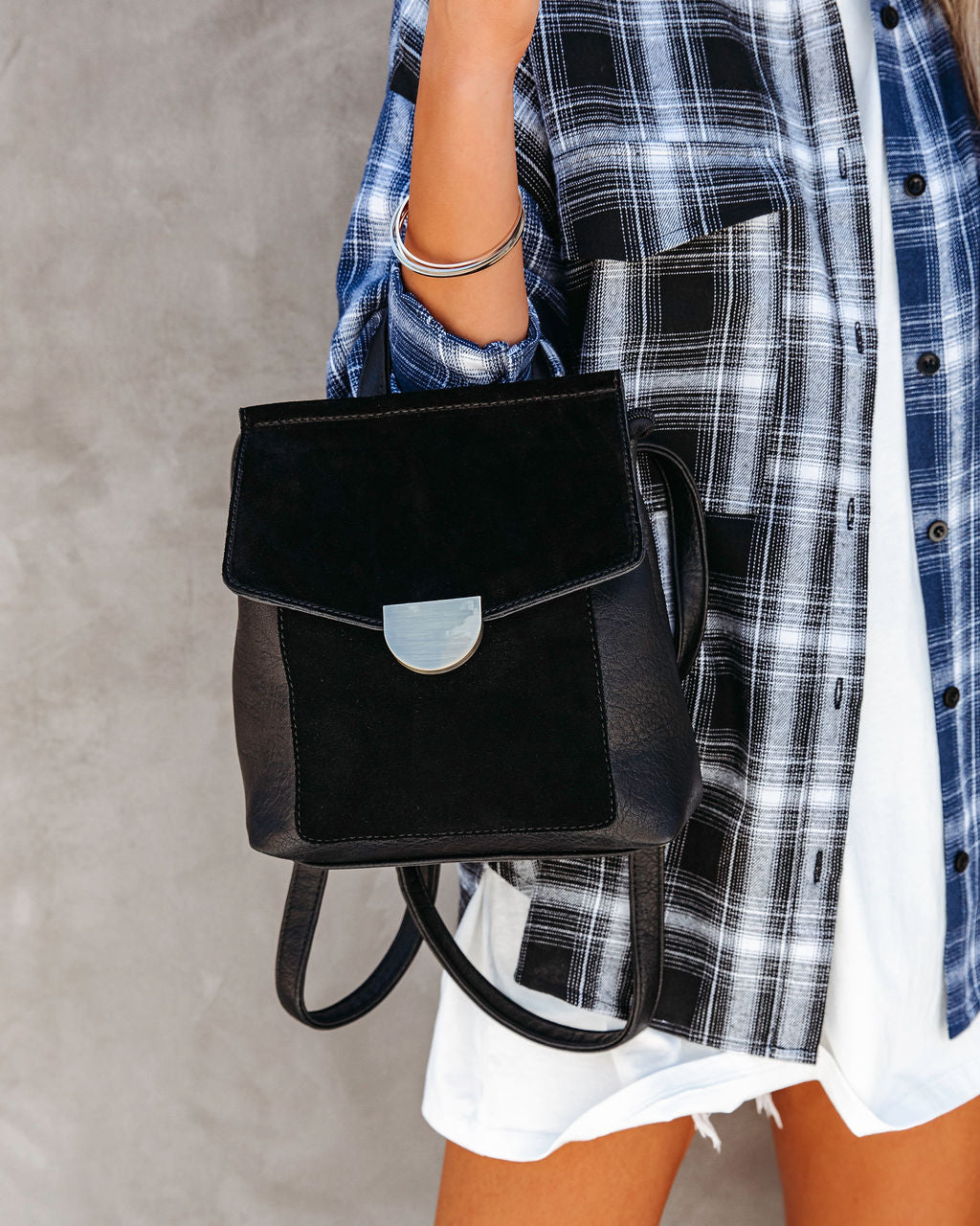 Claudette Crossbody Backpack - Black - SALE - Se7enfashion