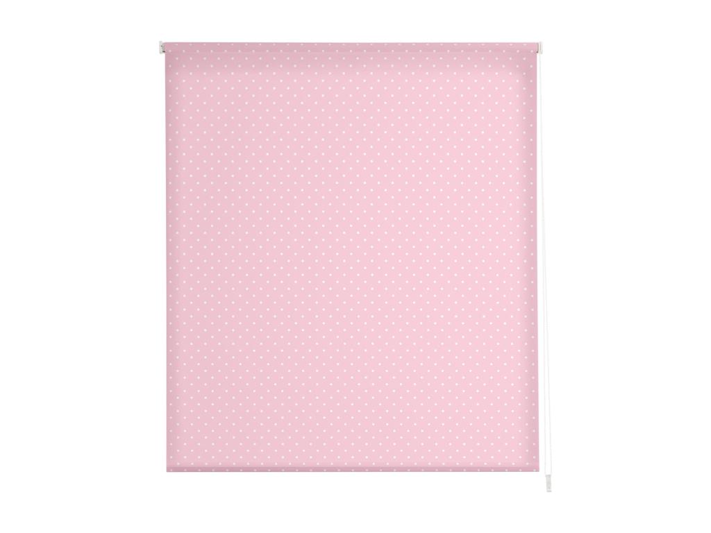 Mubdelu | Estores Personalizados TEXTURAS | 110 x 180 cm (Ancho por Alto) Tamaño de Tela 107 x 175 cm | Modelo MOTAS-2 Color Rosa