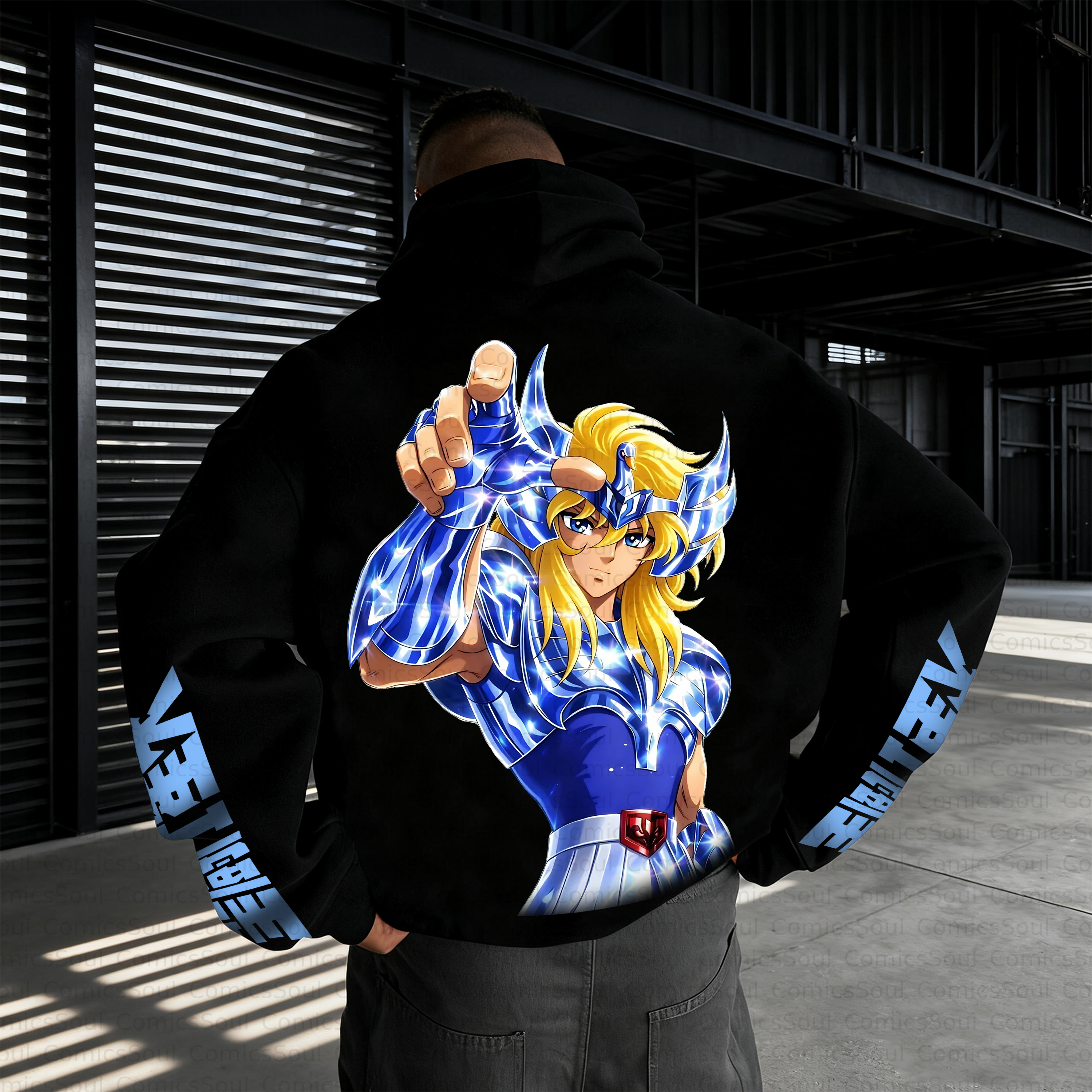 Unisex Anime Inspired Vintage Plush Hoodie