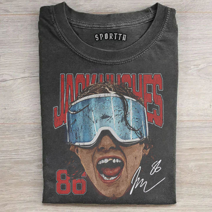 Jack Hughes Champion USA Tee