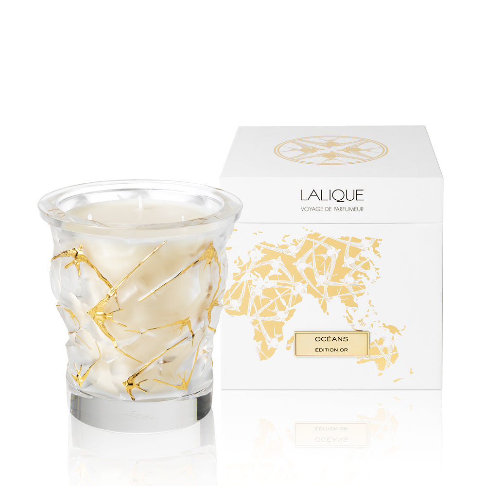 OCÉANS « ÉDITION OR » BOUGIE PARFUMÉE CRISTAL - 750 G
