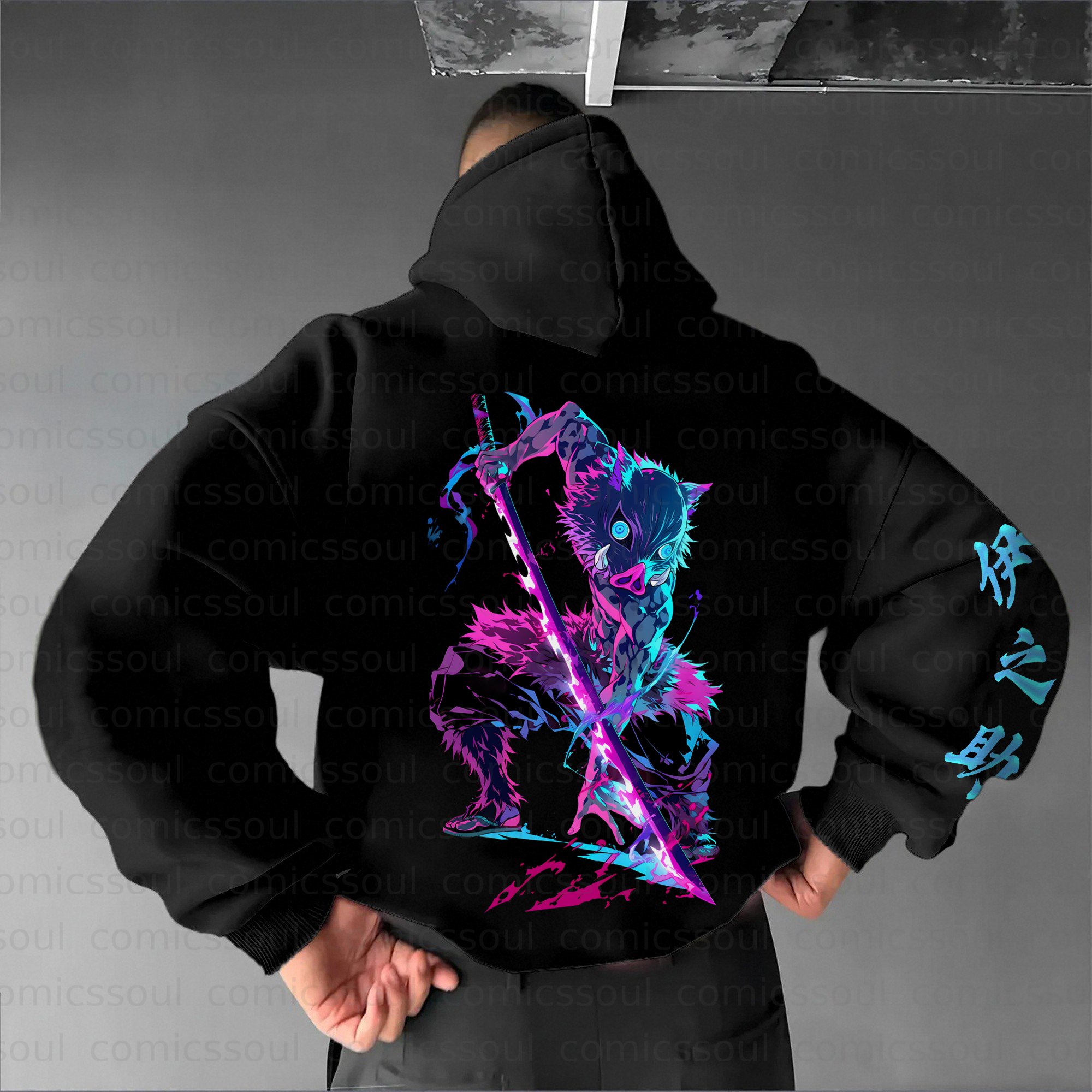 Unisex Anime Graphic Streetwear Vintage Hoodie丨Comicssoul