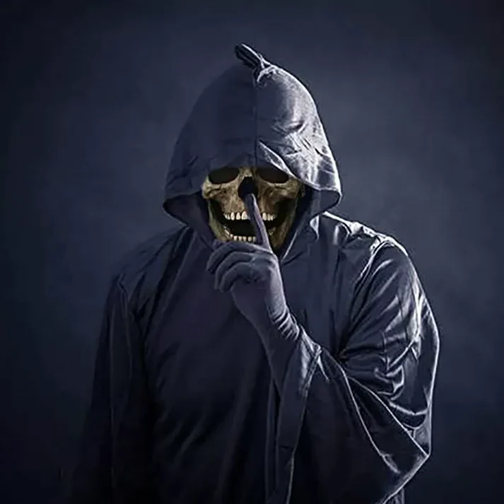 Movable Jaw Realistic Full Head Skull Mask - Human Skeleton Mask for Halloween Party - Image 5 Movable Jaw Realistic Full Head Skull Mask - Human Skeleton Mask for Halloween Party - Image 5