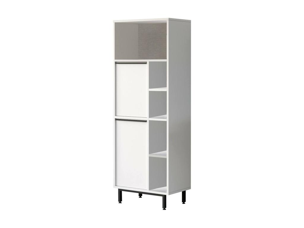 Armario de columna Cozovis - Mueble alto para baño o cocina - Armario alto multifuncional - Gabinete multiusos - 160x36 h45 cm - Blanco