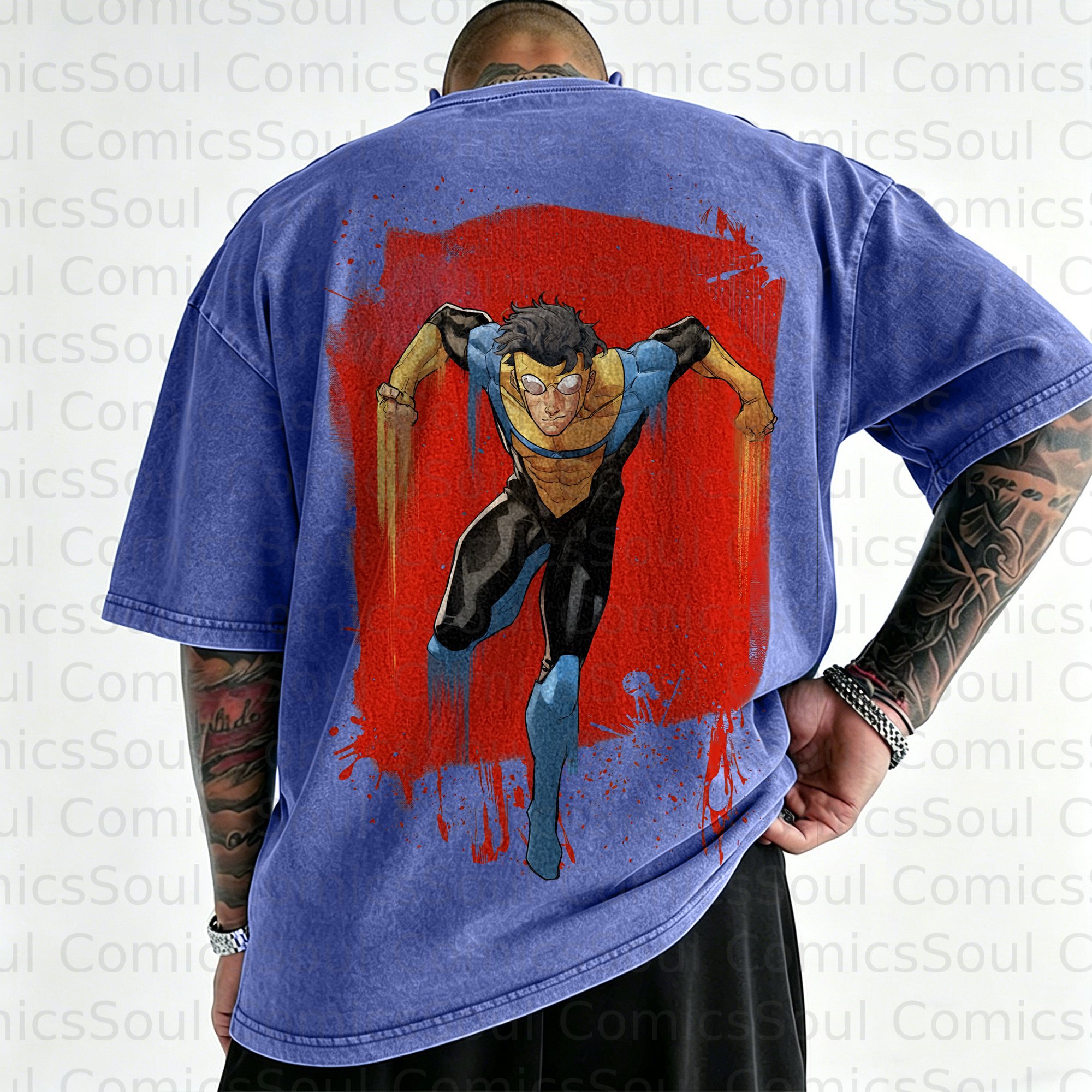 Unisex Anime Inspired Vintage Washed T-Shirt
