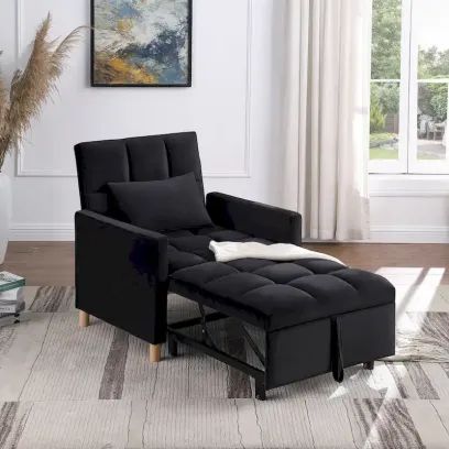Versatile Sleeper Chair with Removable Pillow