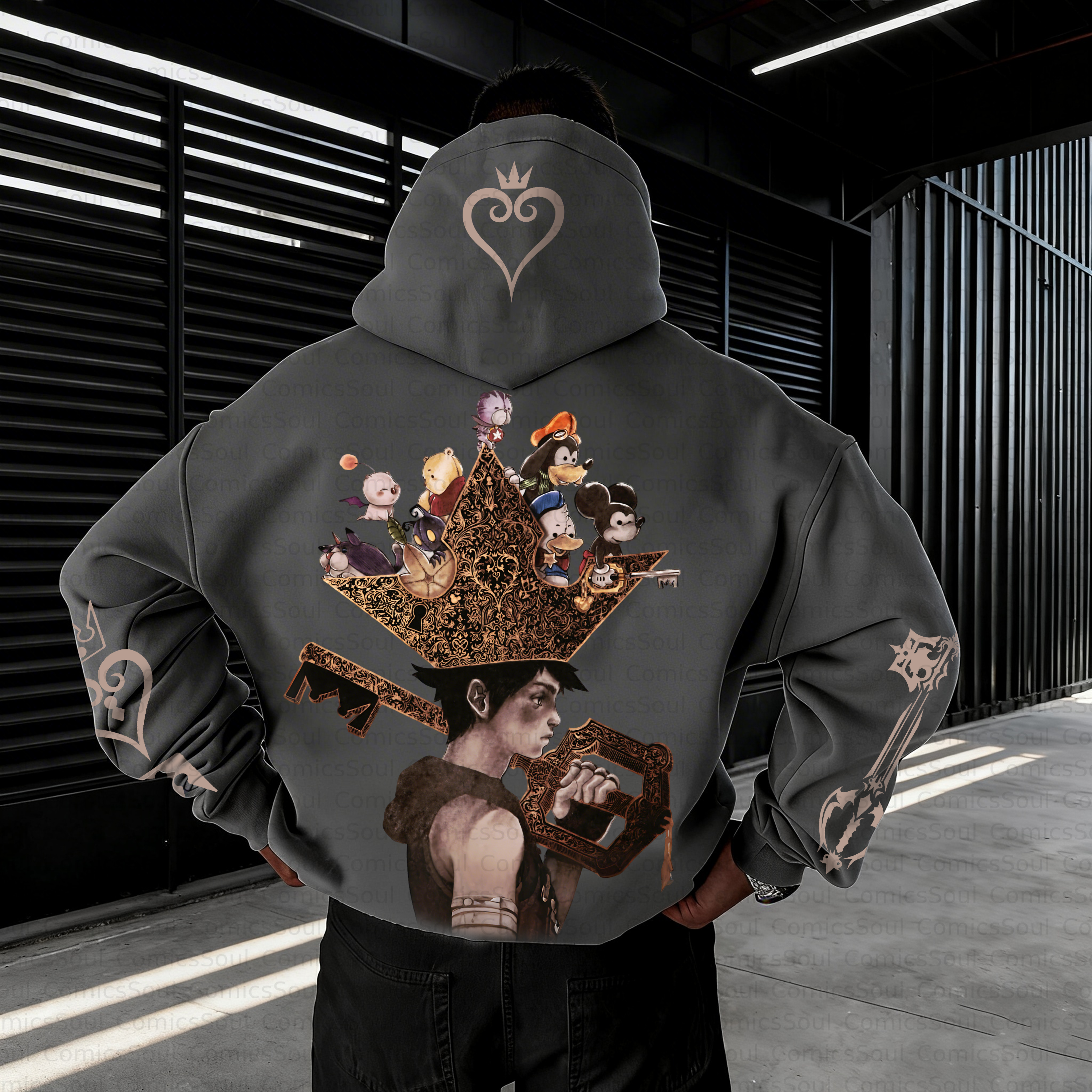 Unisex Anime Inspired Vintage Plush Hoodie