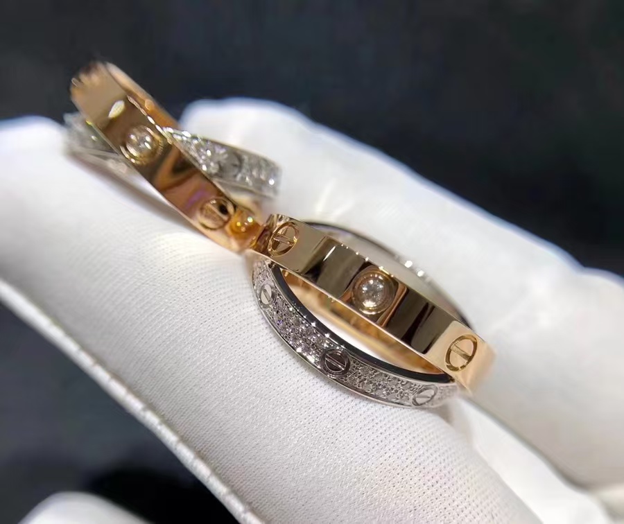 Cartier LOVE Ring - Mixed Metal Color - Original Replica Club
