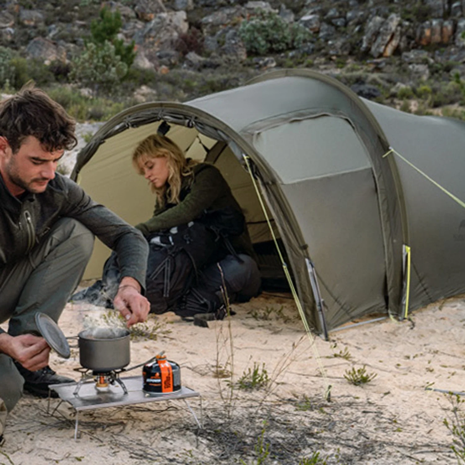Naturehike, Ultralight Hiking Tent, Tear-resistant Tunnel Tent, Waterproof Camping Tent, Windproof Tent with Hall, 15D Lightweight Silicone-coated Nylon Fabrics,Large size for 2/3 Person. - Image 24