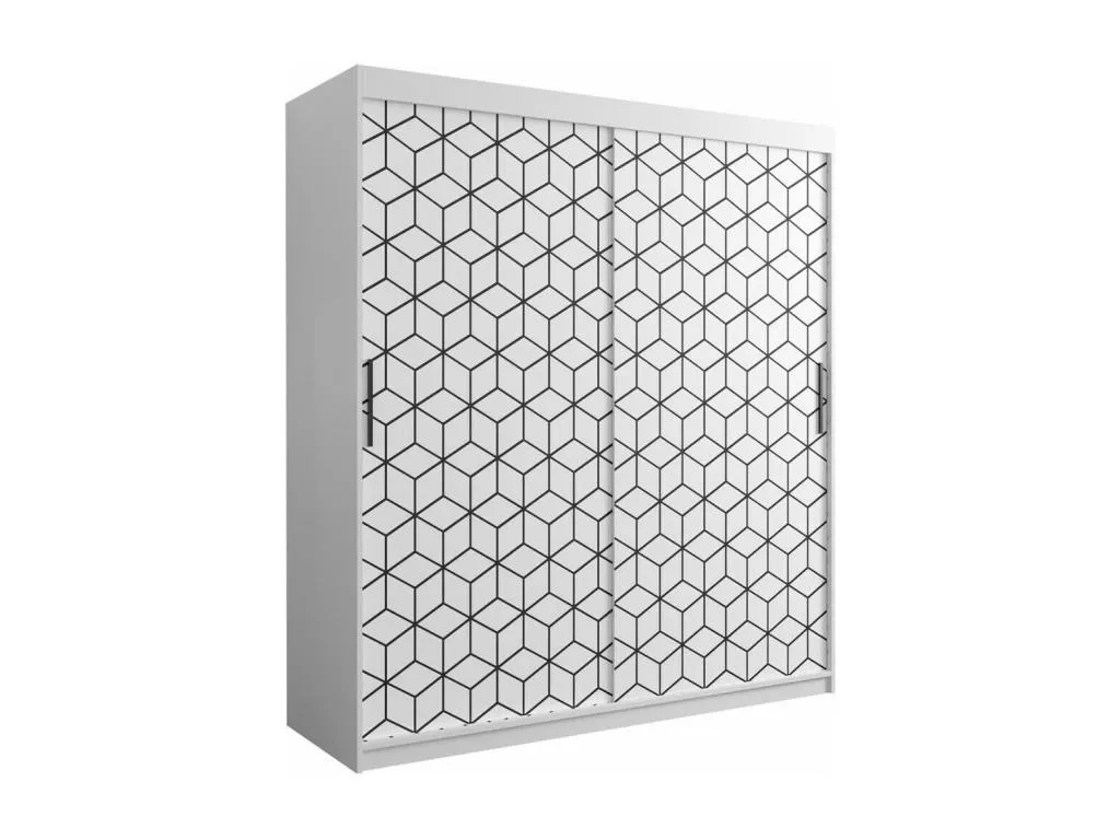 Armario Hogarve 283 Blanco 200x180x62cm Puertas de armario - Correderas 63855axdy