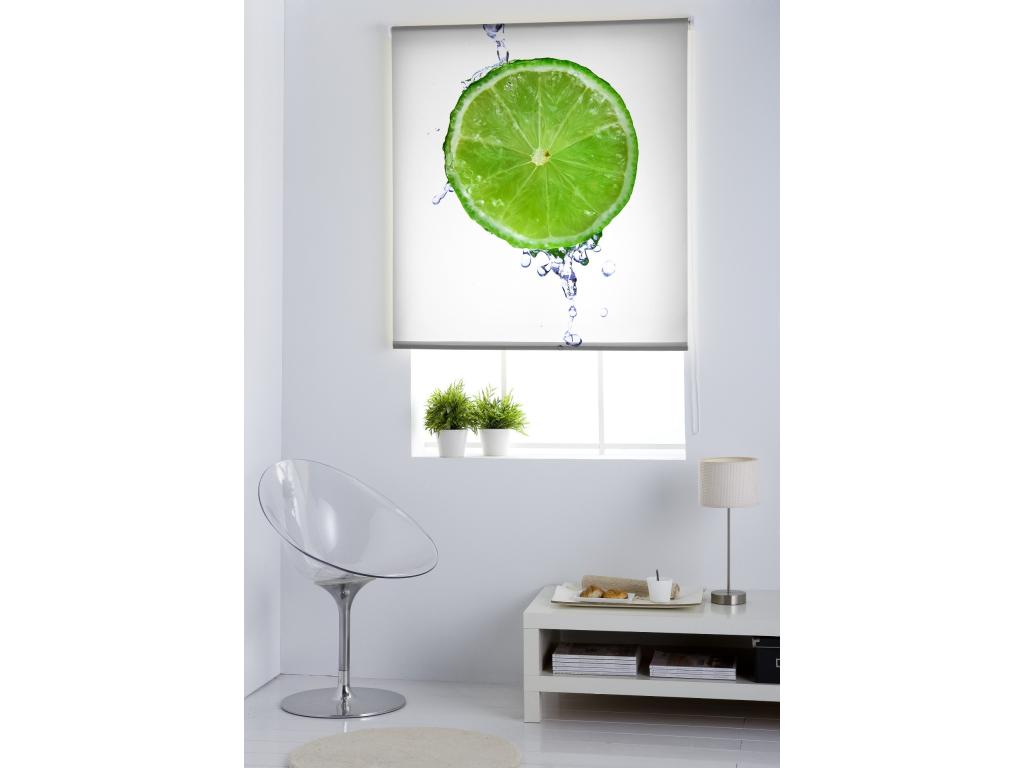 Casaplu | Estores Personalizados de COCINA | 110 x 255 cm (Ancho por Alto) Tamaño de Tela 107 x 250 cm | Modelo C-1011 Color Unico