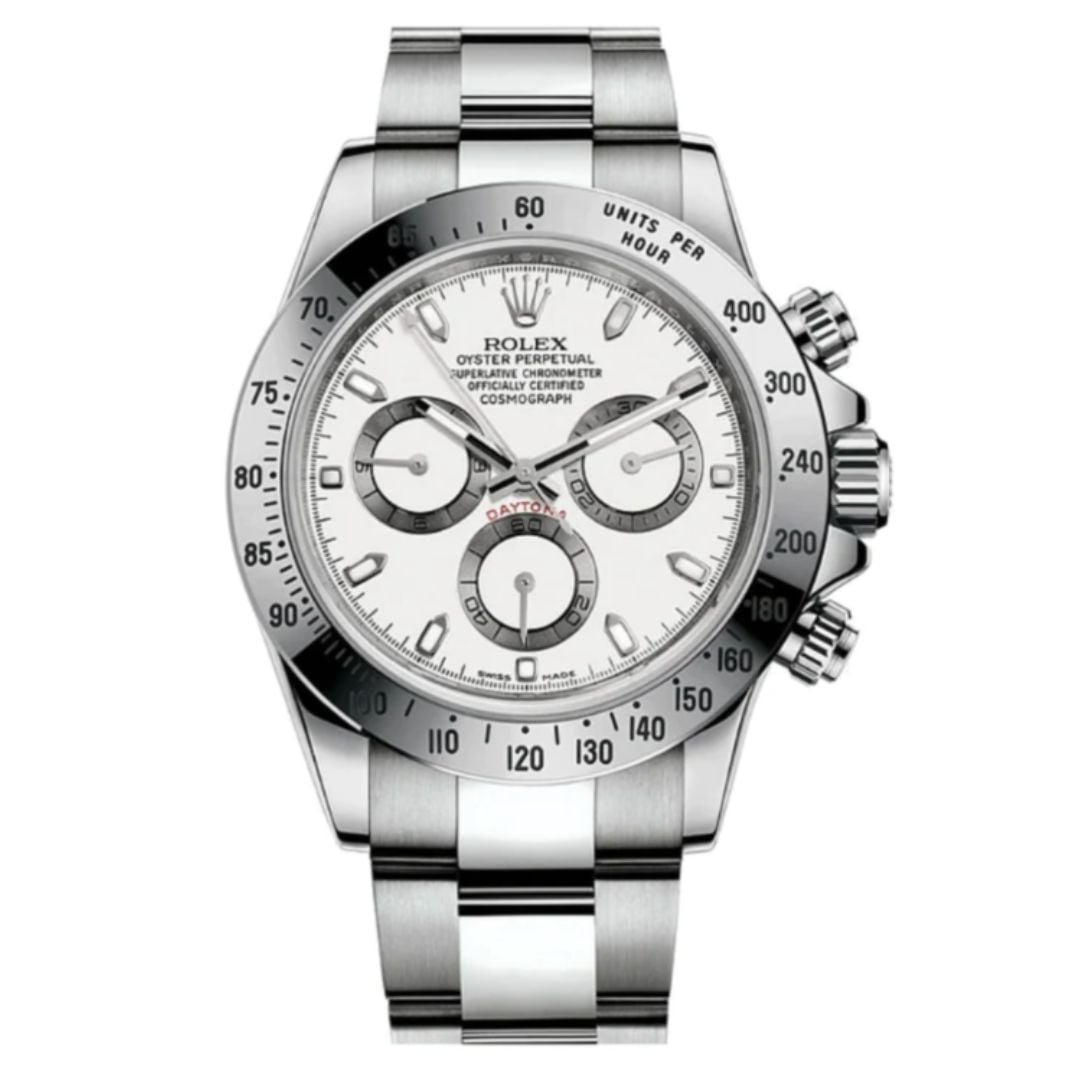 Replica Silver Rolex Daytona Swiss Clone model 116520