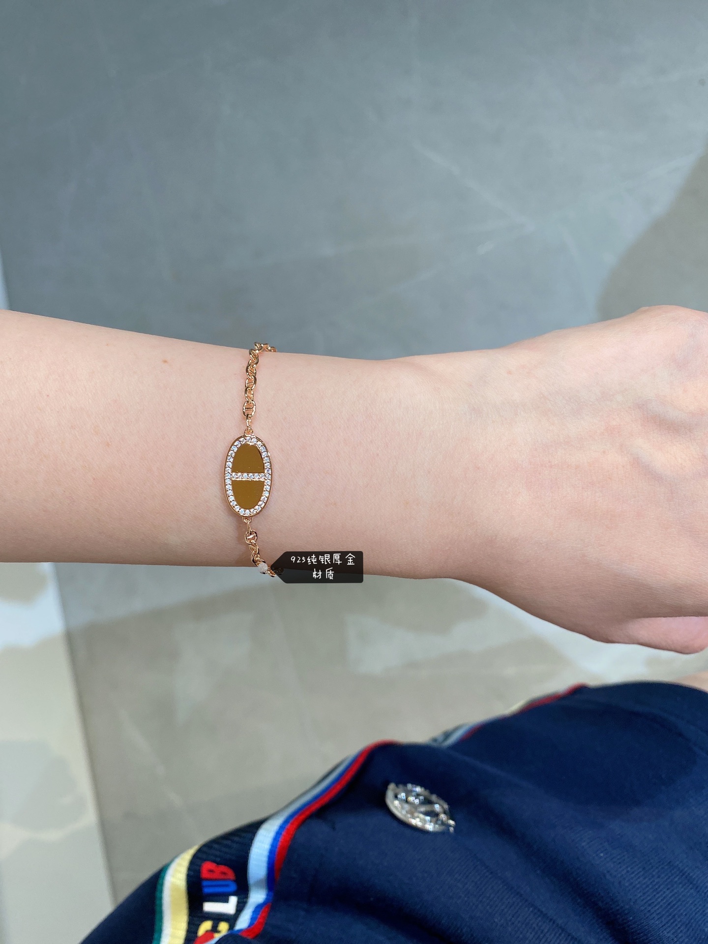 Hermes New Diamond Paved Pig Nose Bracelet - Original Replica Club