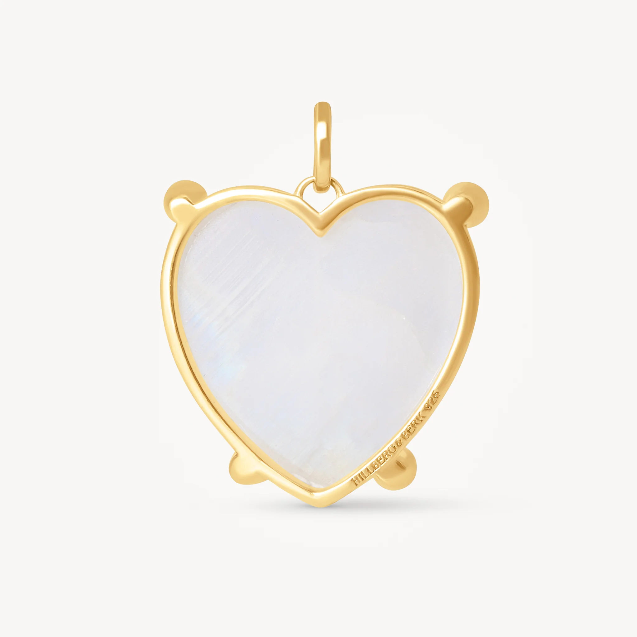 Statement Rainbow Moonstone Heart Charm