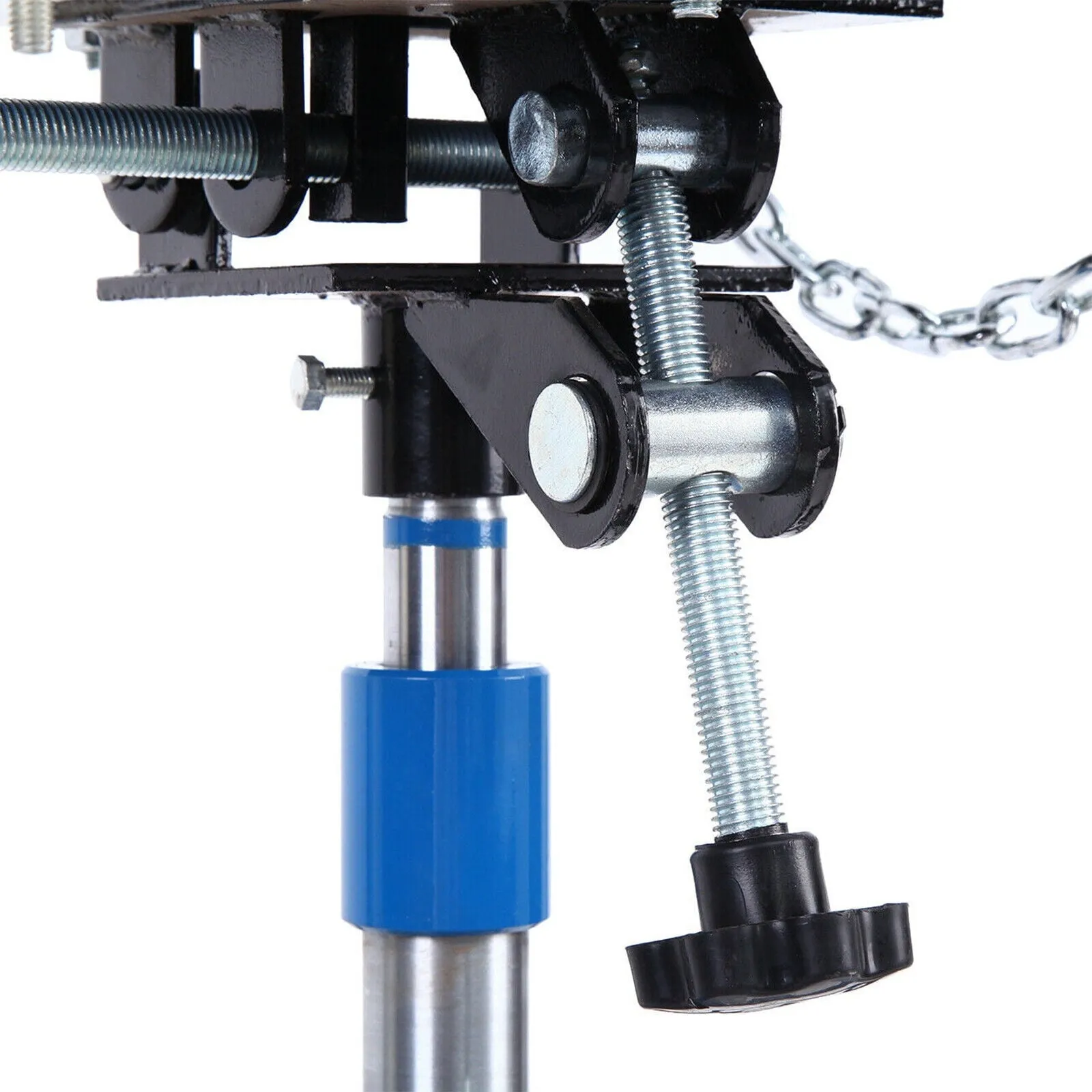 1660 Pounds Hydraulic Car Transmission Jack Vertical Lift with 360° Swivel Wheel Pedal ,Blue,33
