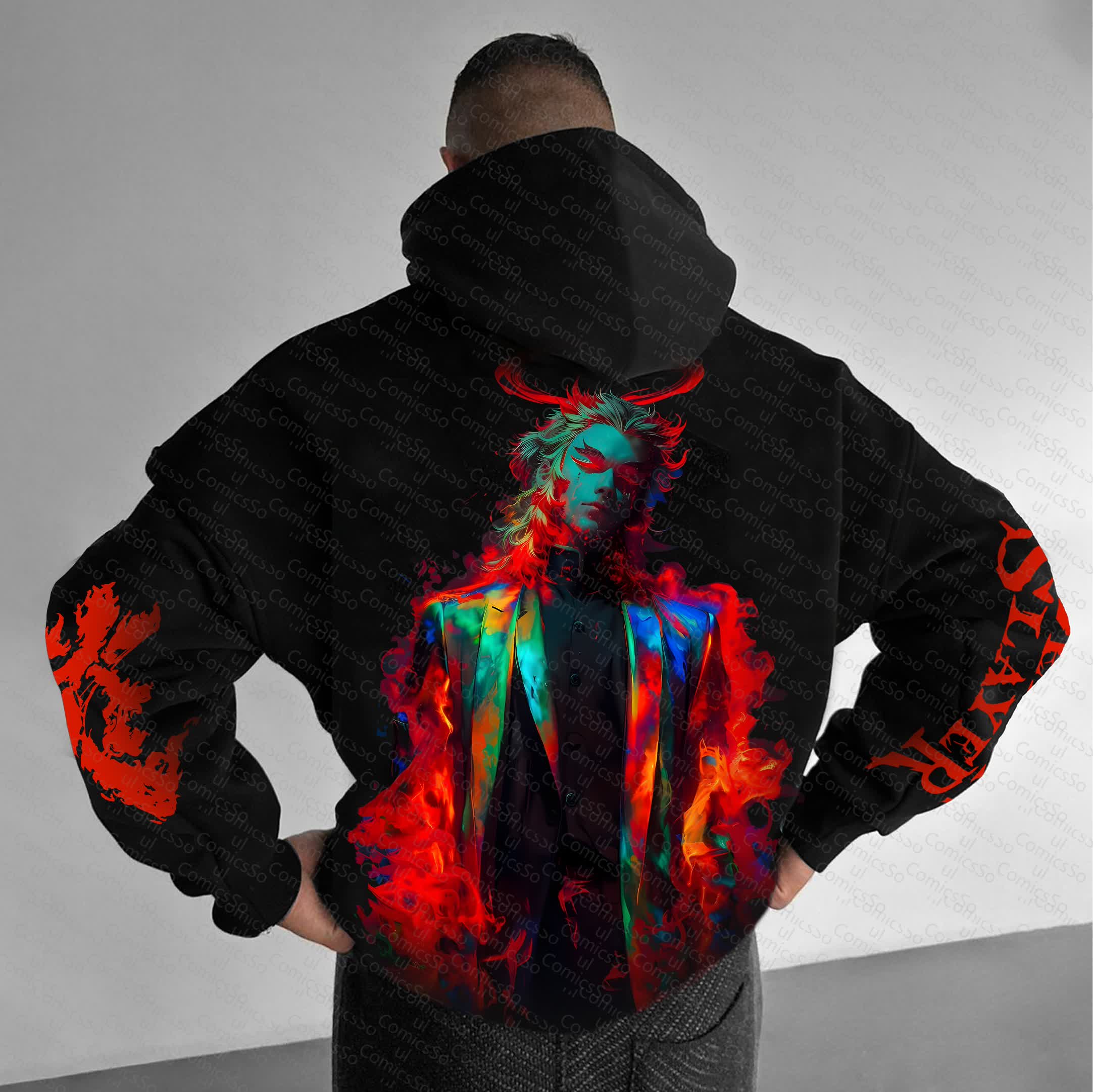 Unisex “Comicssoul” Anime Graphic Streetwear Vintage Hoodie
