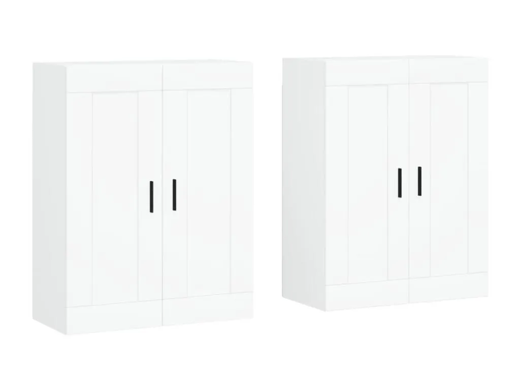 Armarios de pared 2 unidades Homepleno de ingeniería blanco 11265xonj
