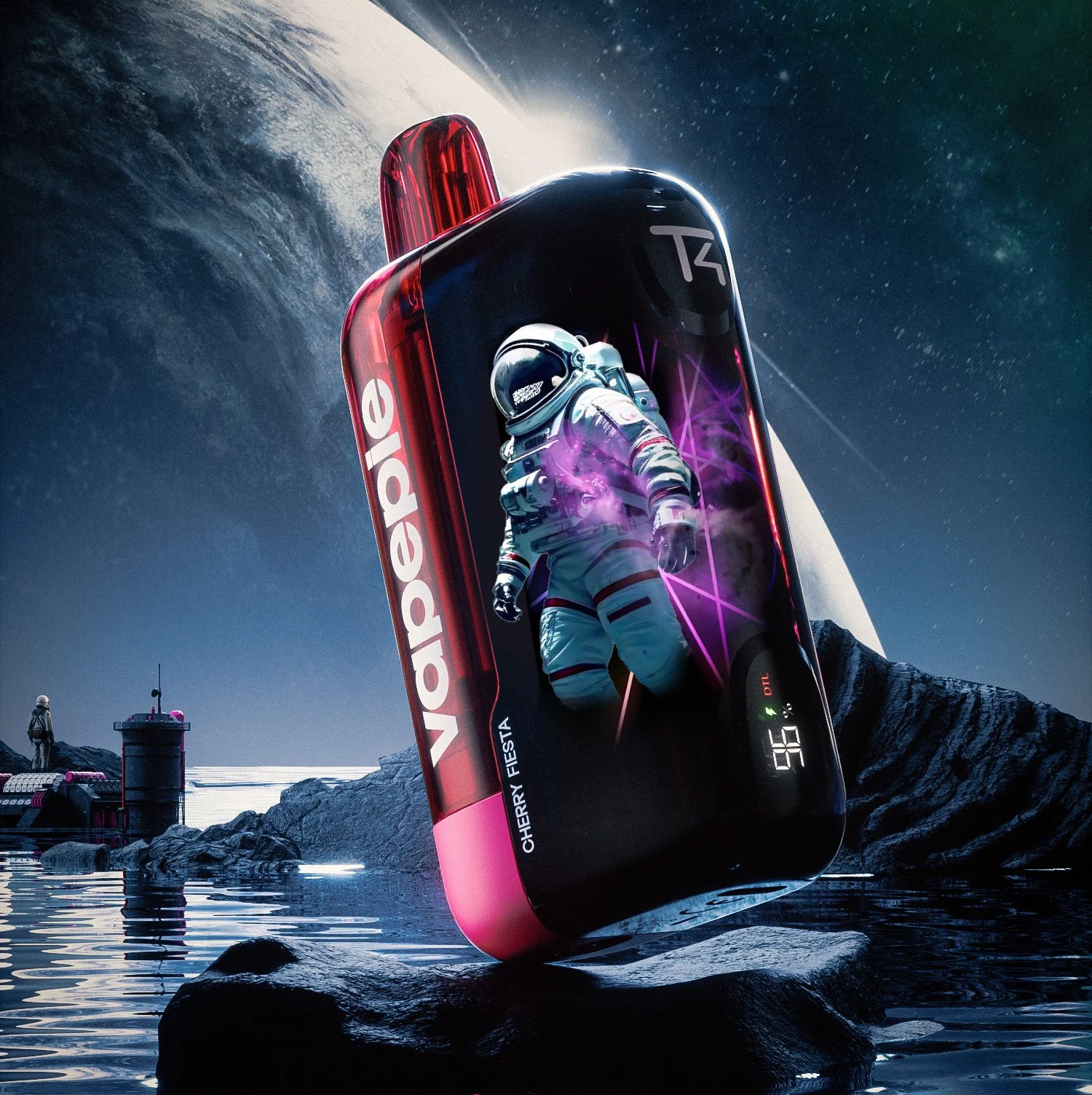 VAPEPIE Ultra Phantom 30.000 Züge – Einweg Vape mit 3D-Display & Mesh Coil