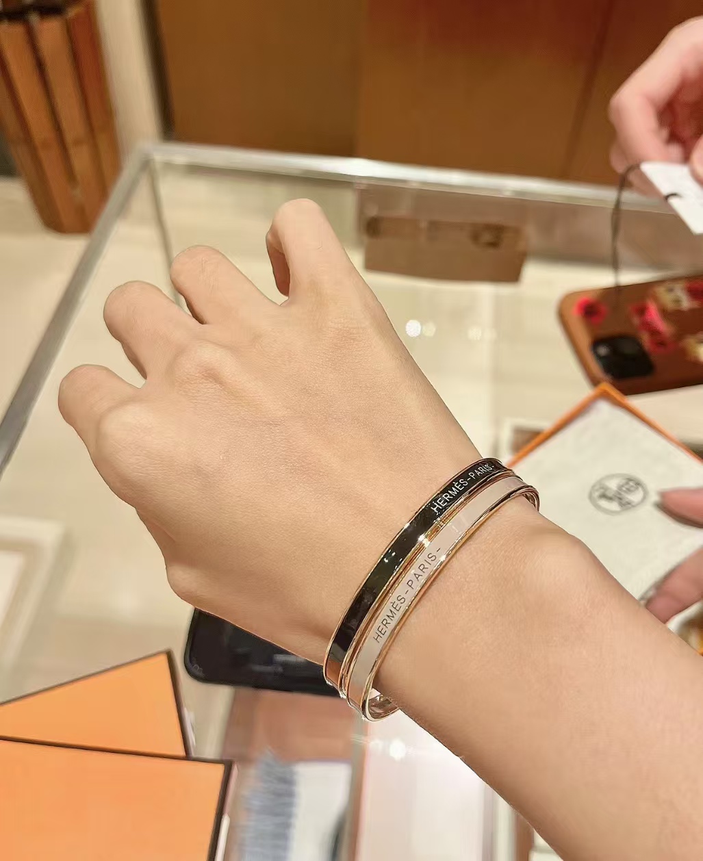 Hermes Colorful Enamel Bracelet Bangle - Original Replica Club